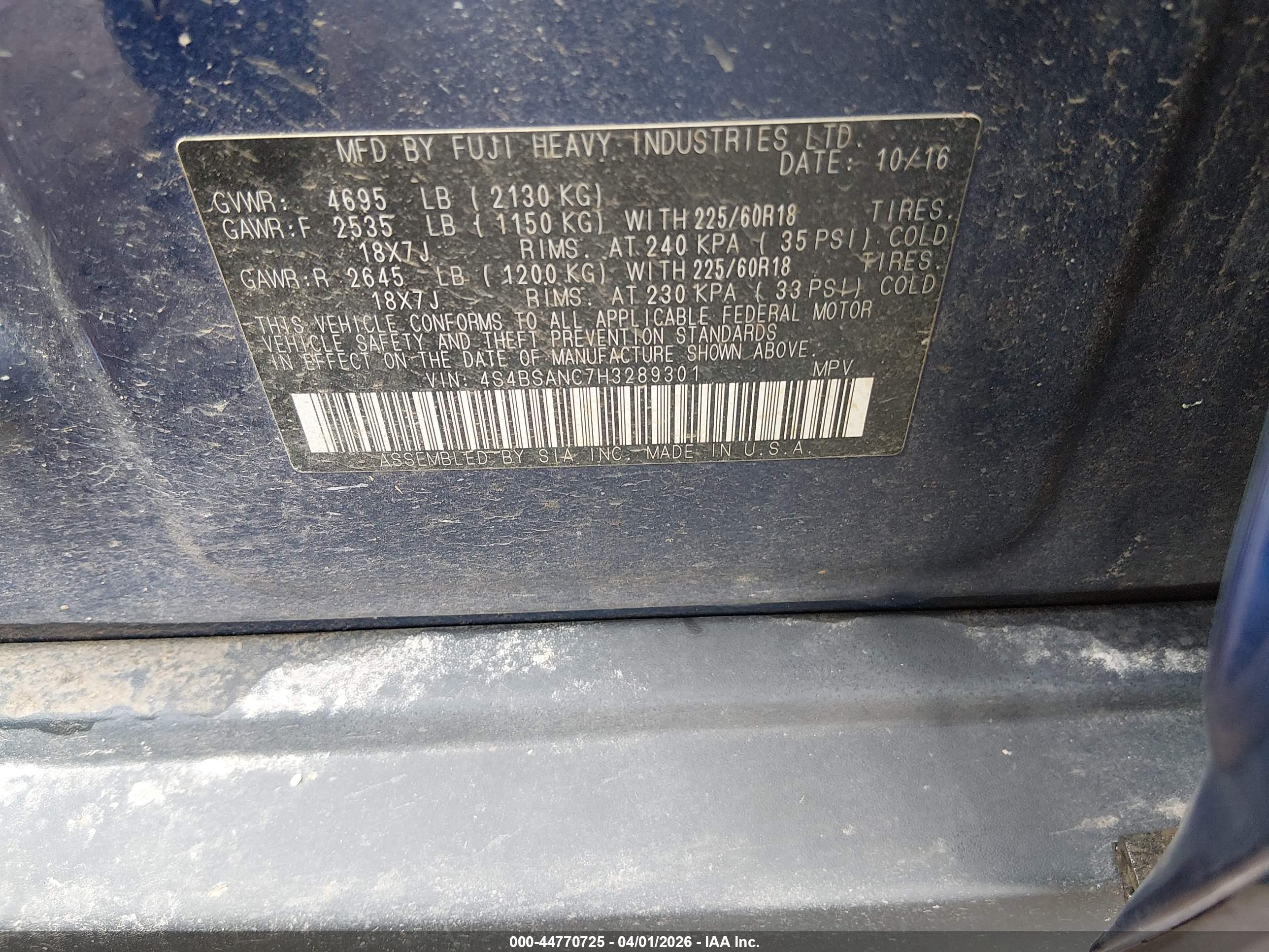 SUBARU OUTBACK image 9