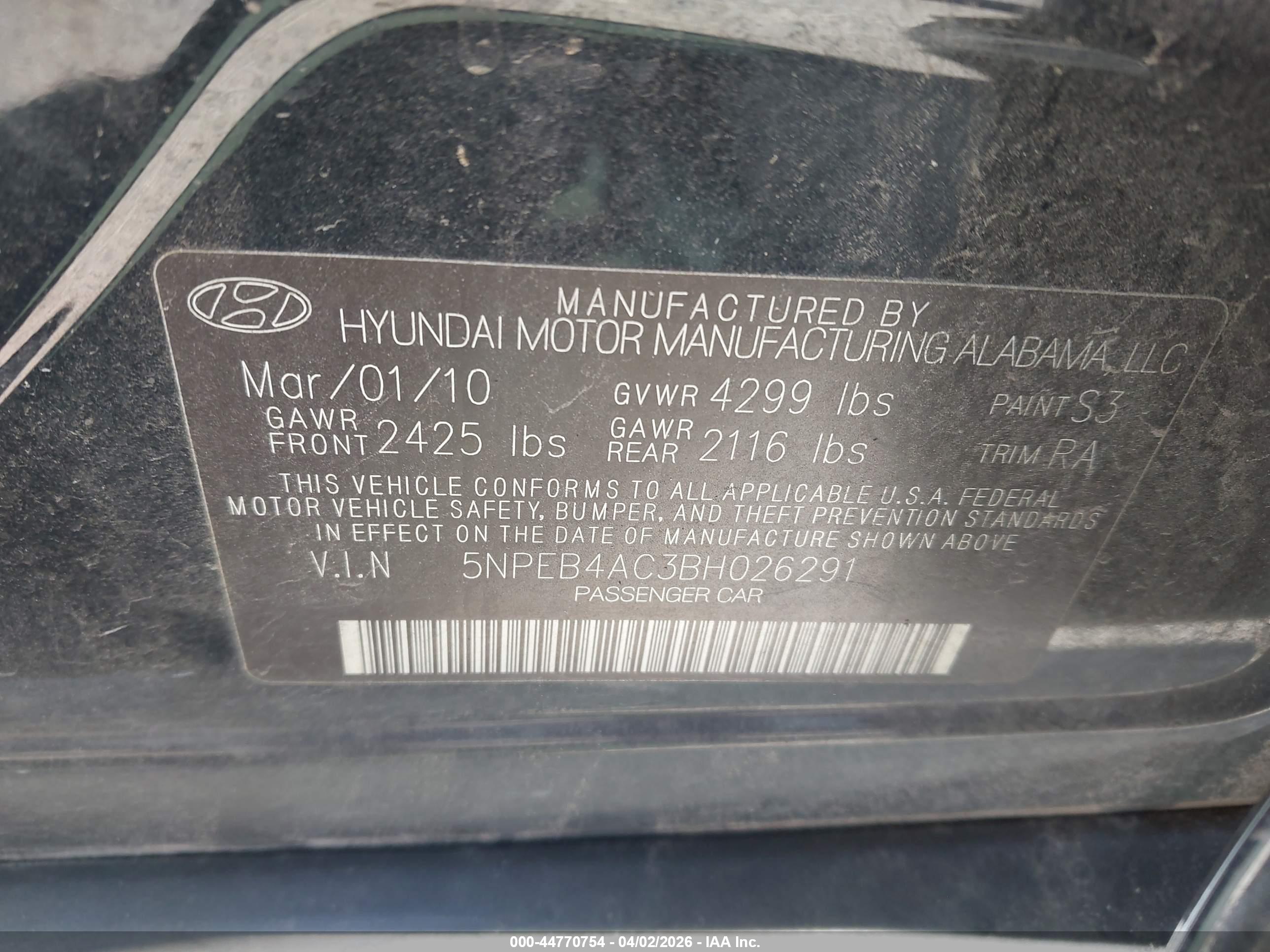HYUNDAI SONATA image 9