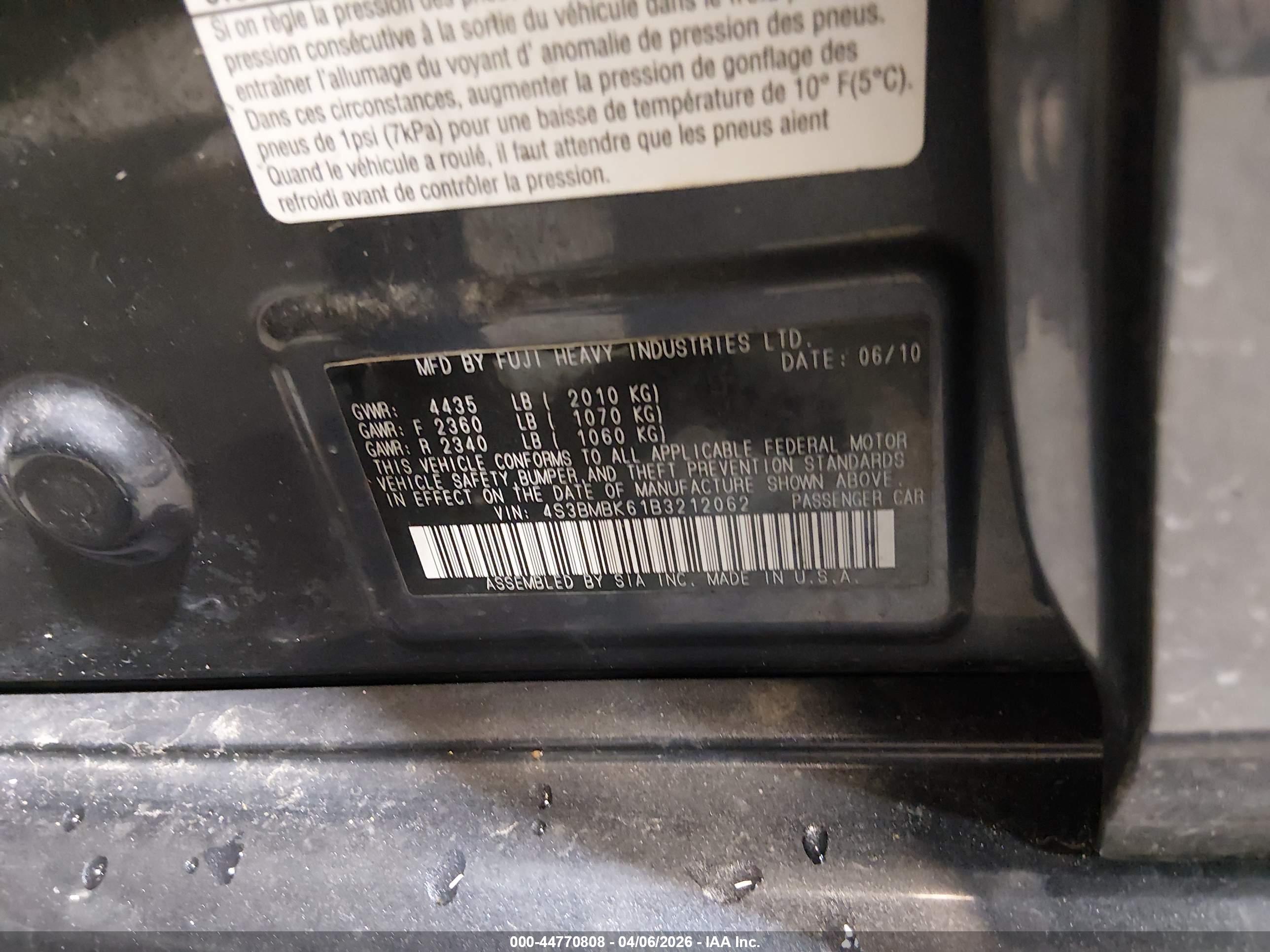 SUBARU LEGACY image 9