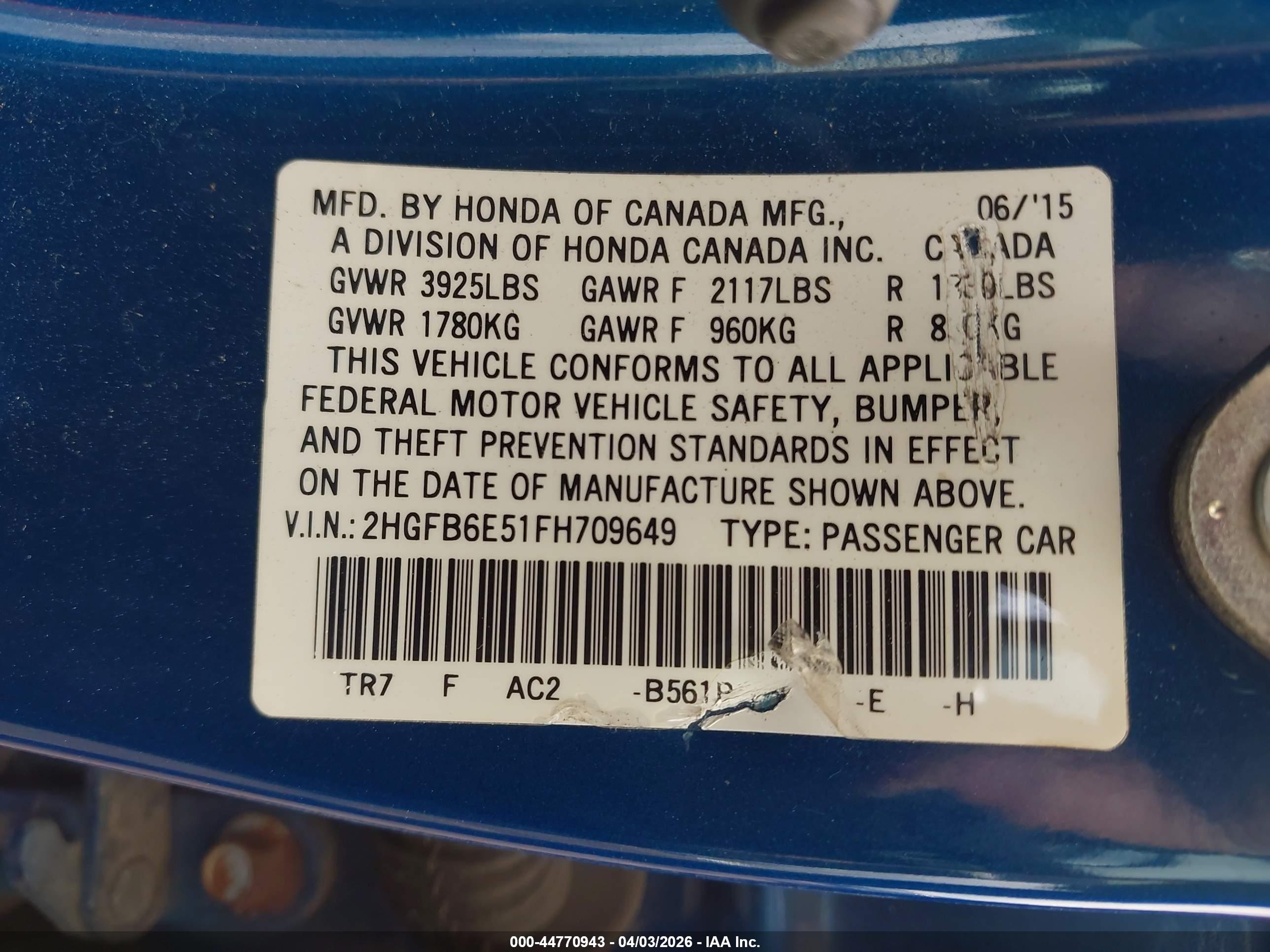 HONDA CIVIC image 9