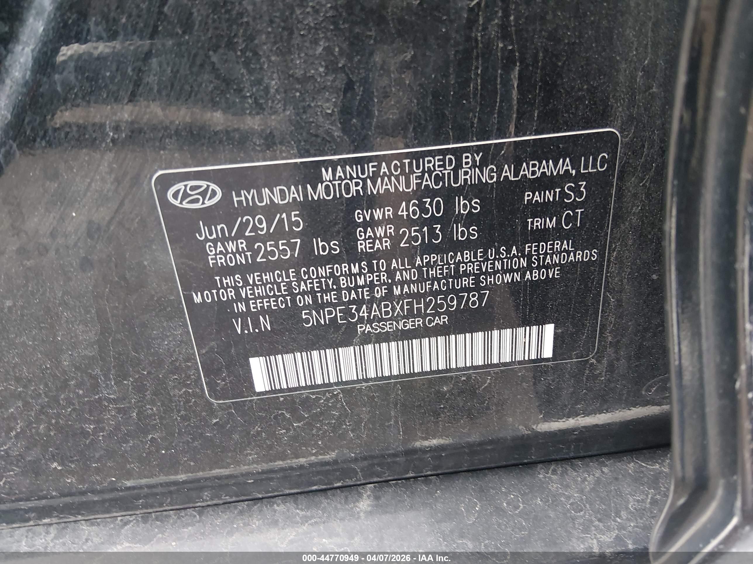 HYUNDAI SONATA image 9