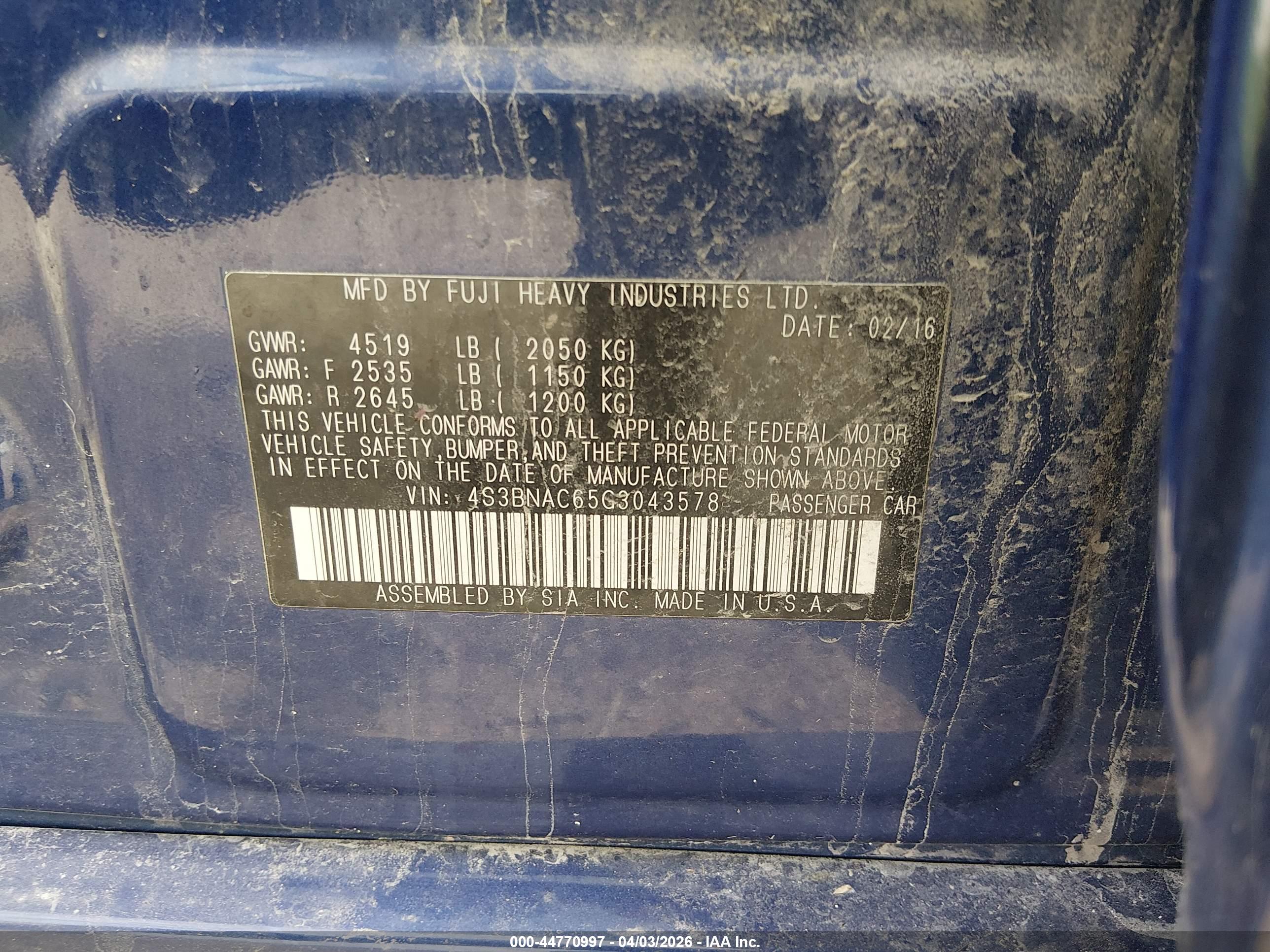 SUBARU LEGACY image 9