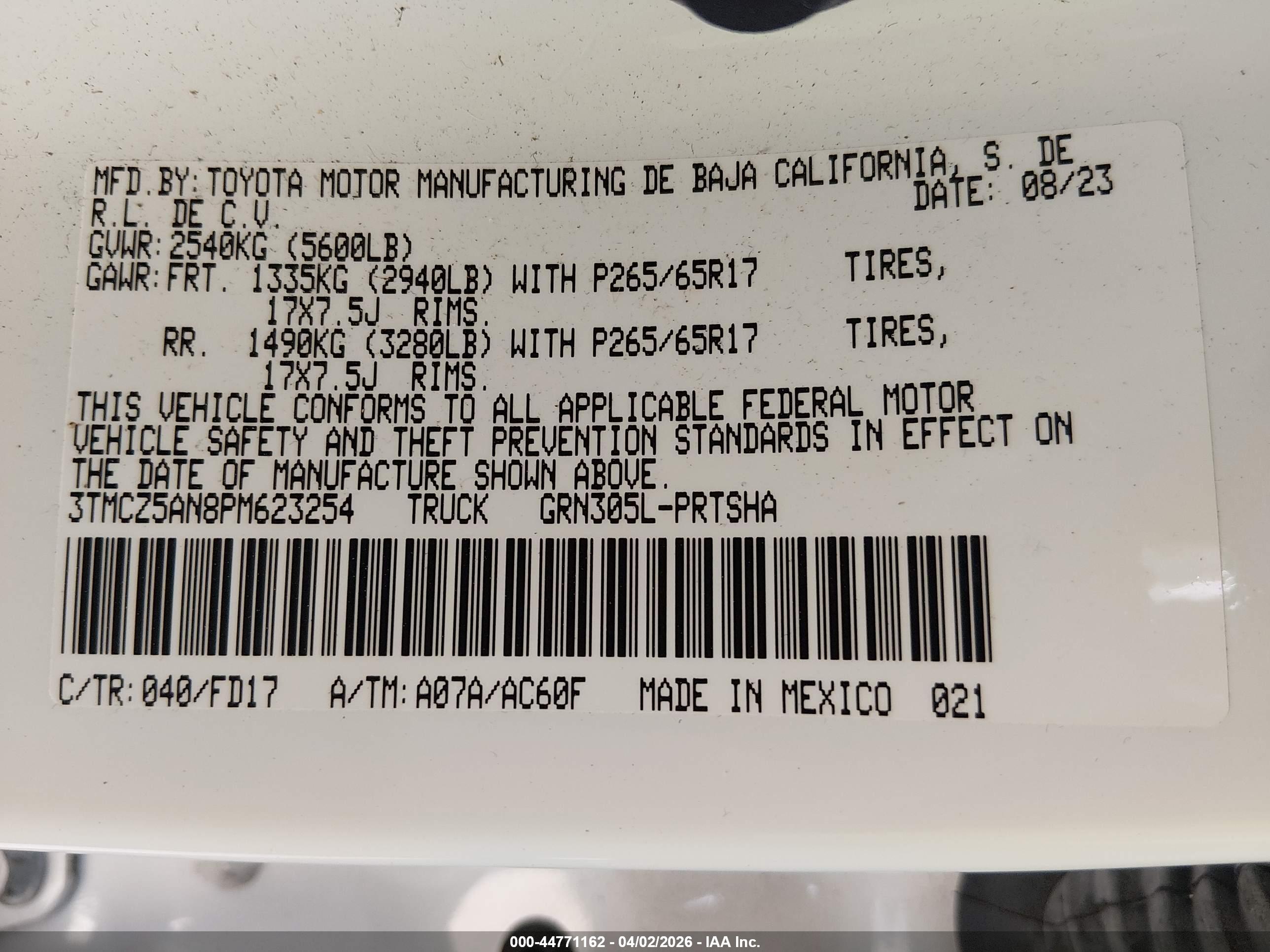 TOYOTA TACOMA image 9