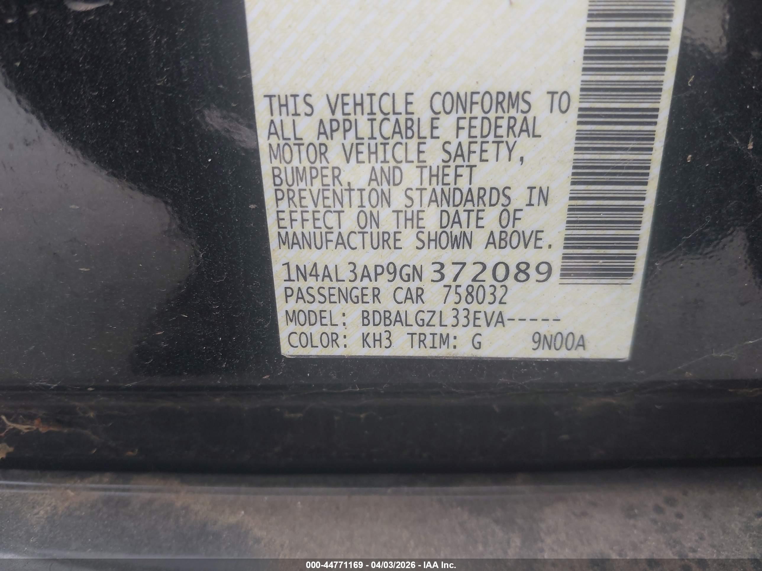 NISSAN ALTIMA image 9