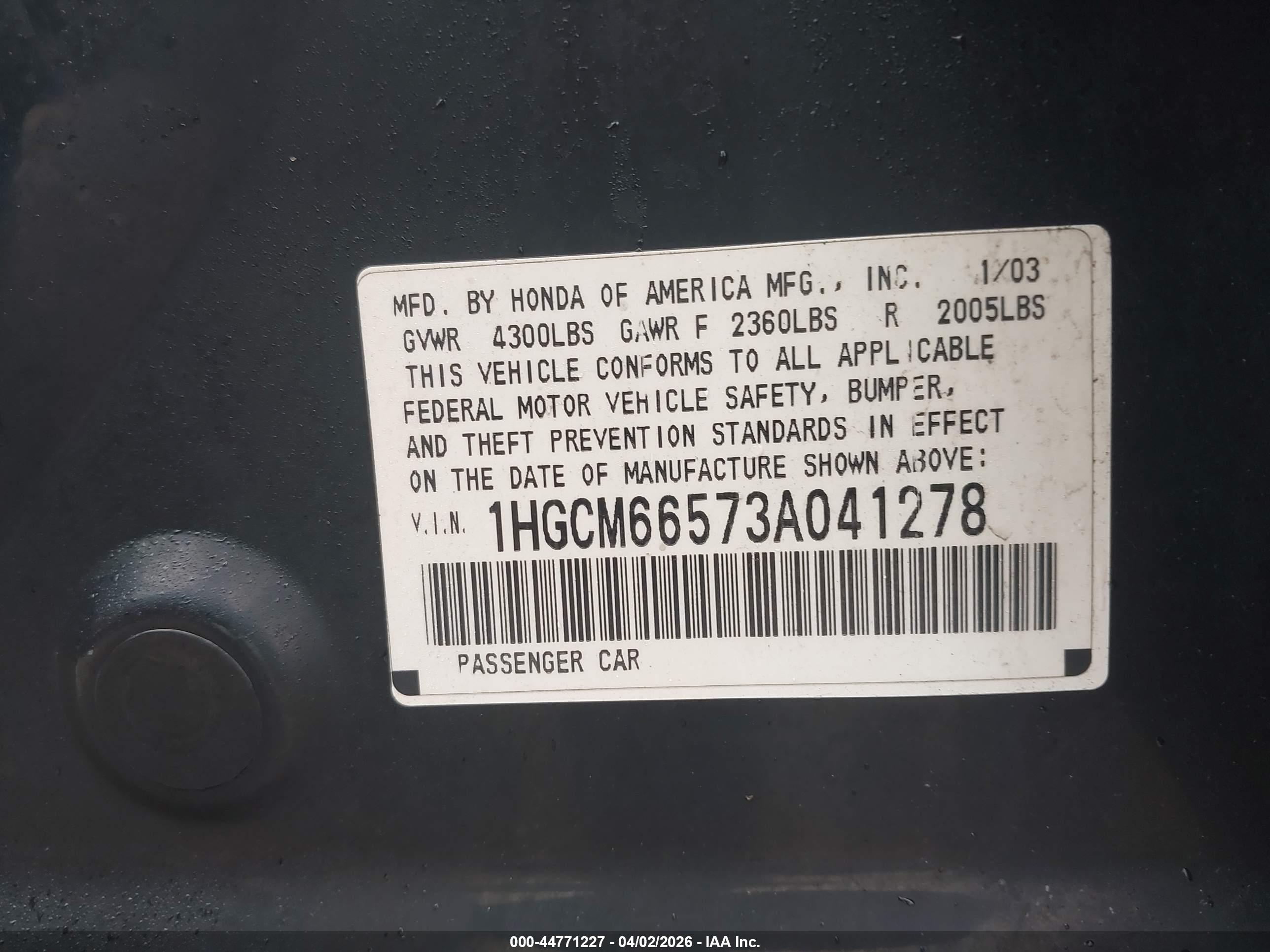 HONDA ACCORD image 9