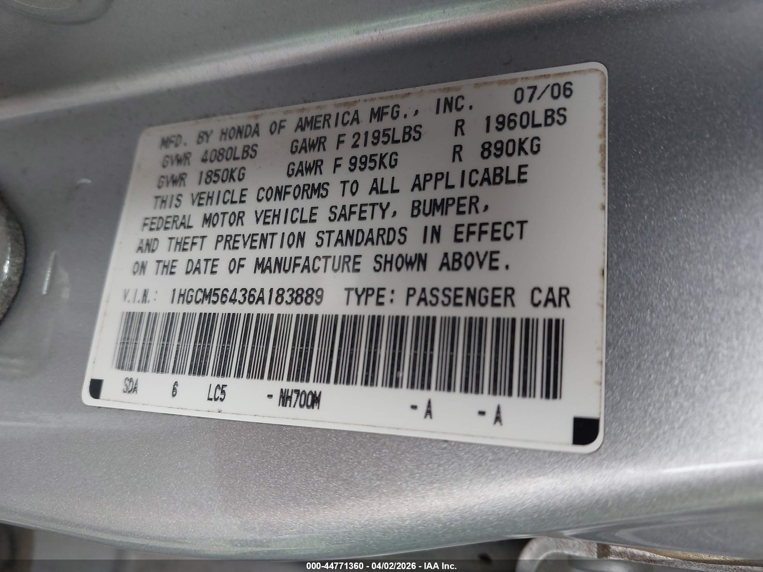 HONDA ACCORD image 9