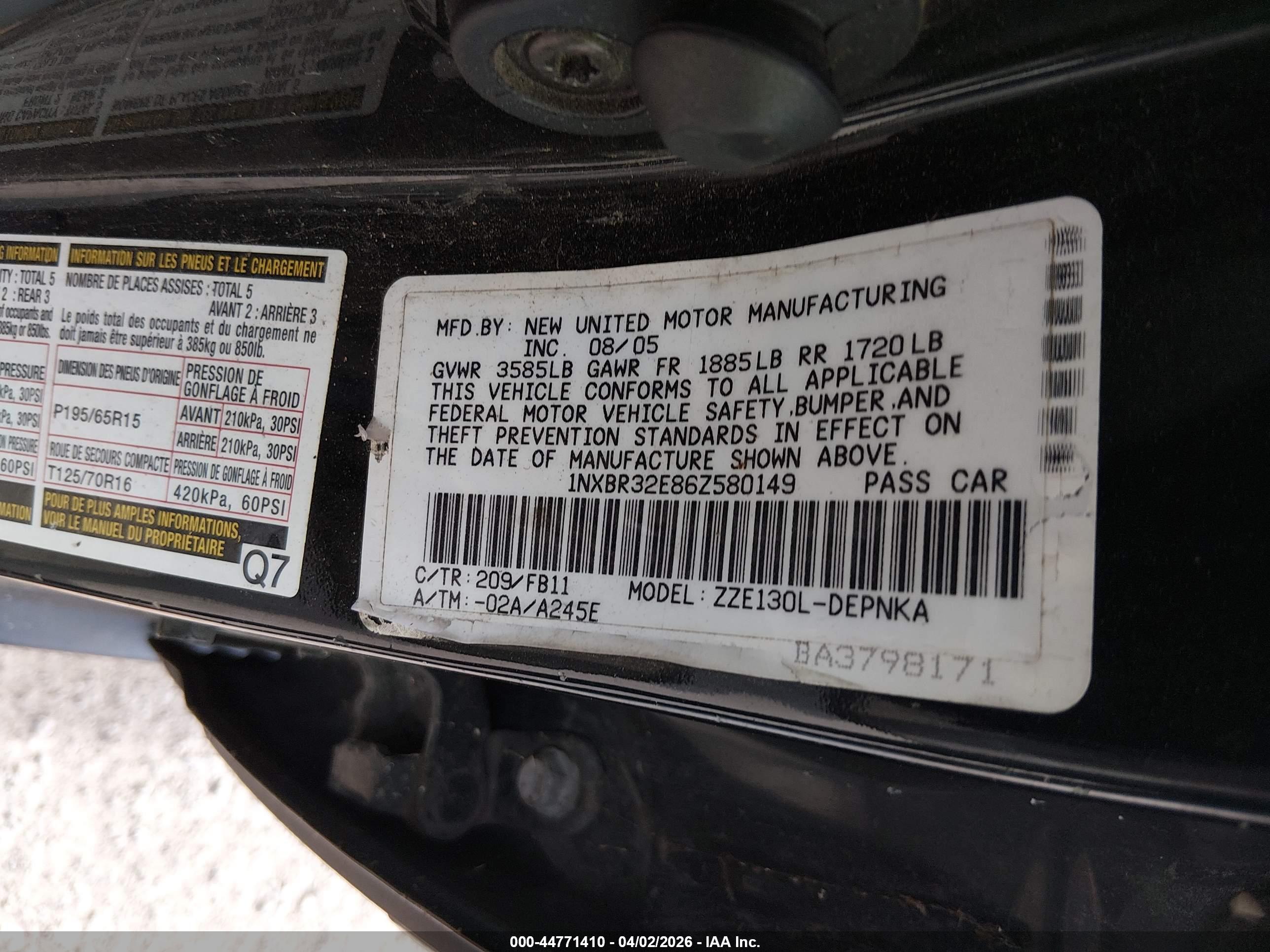 TOYOTA COROLLA image 9