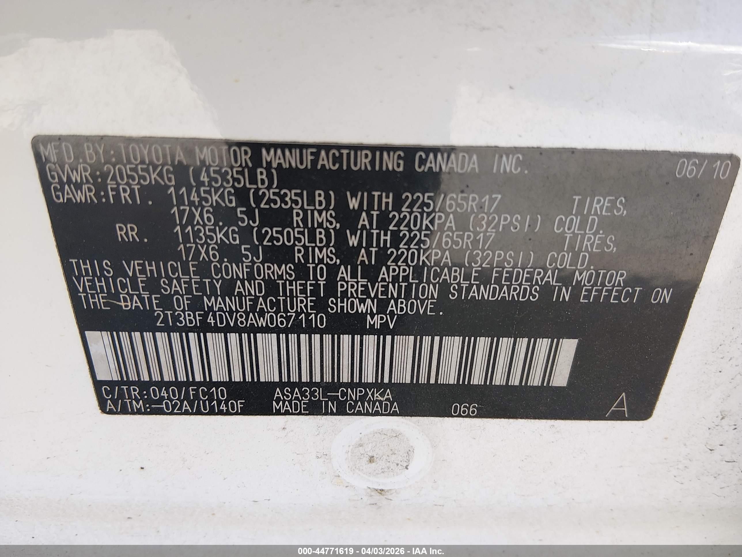 TOYOTA RAV4 image 9