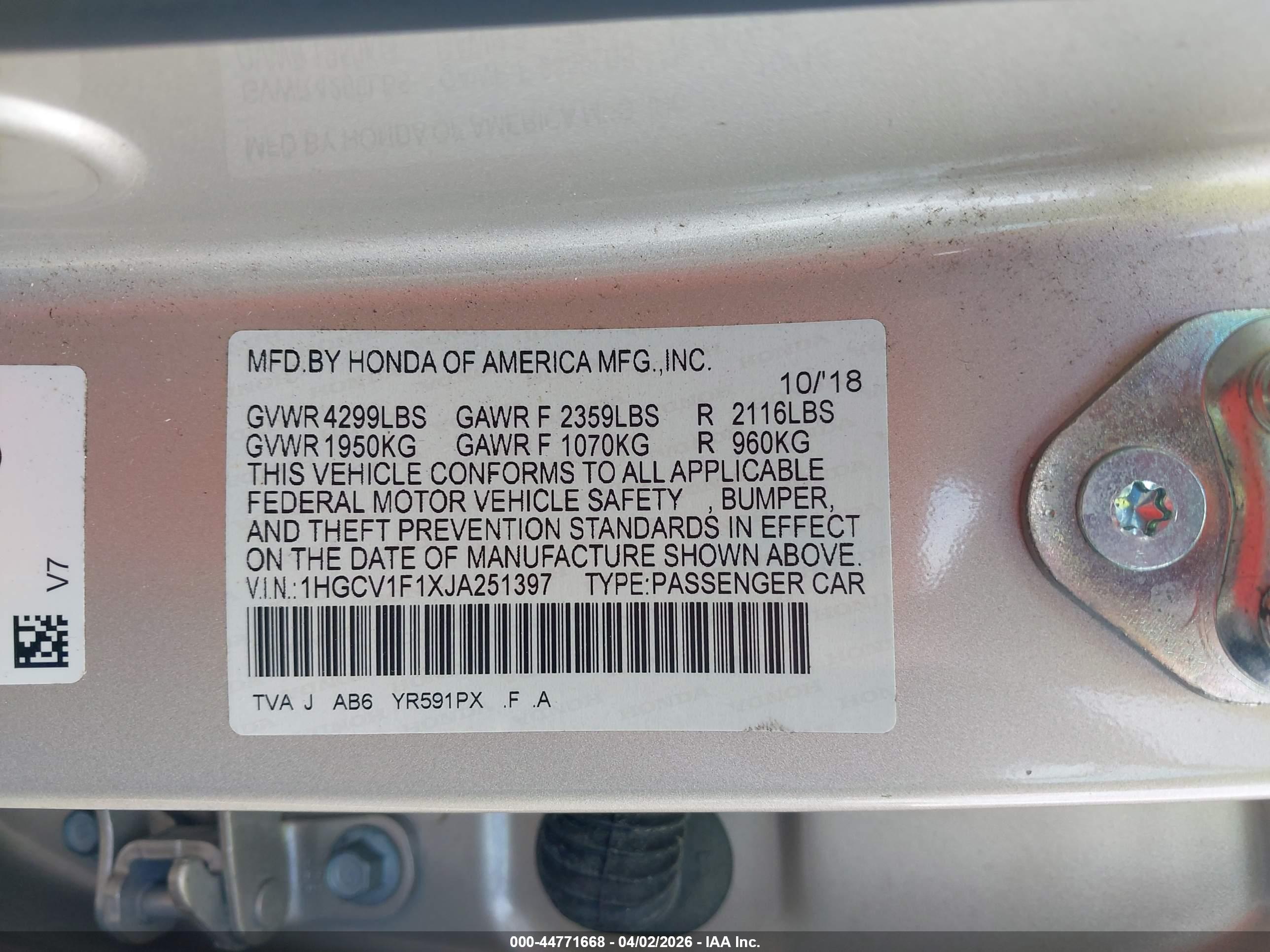 HONDA ACCORD image 9