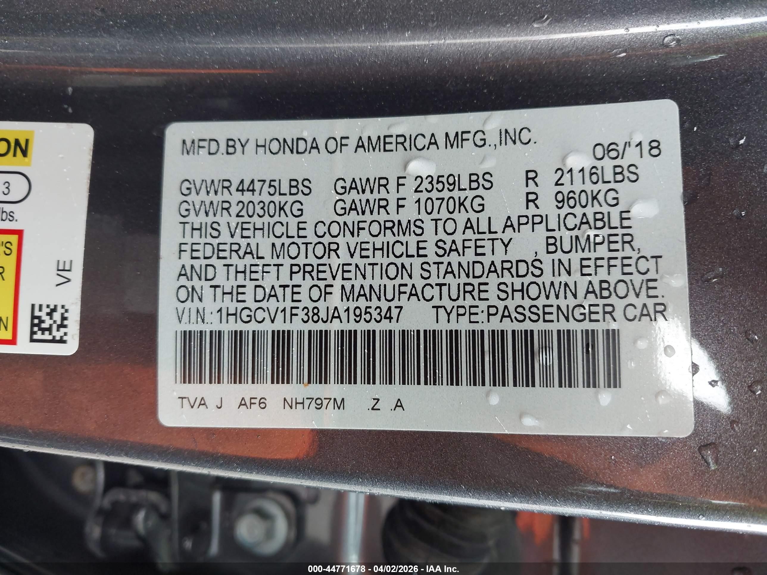 HONDA ACCORD image 9