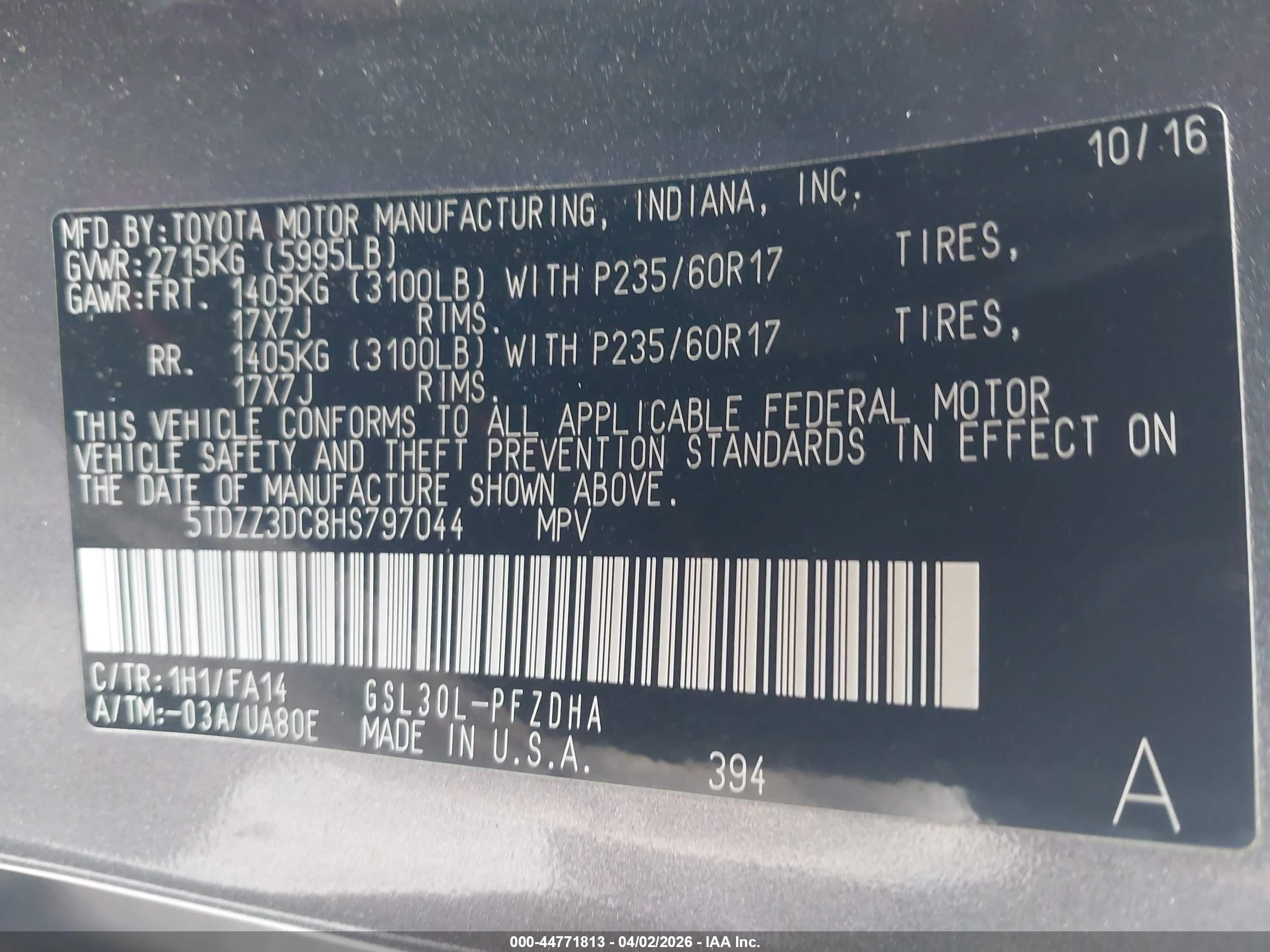TOYOTA SIENNA image 9