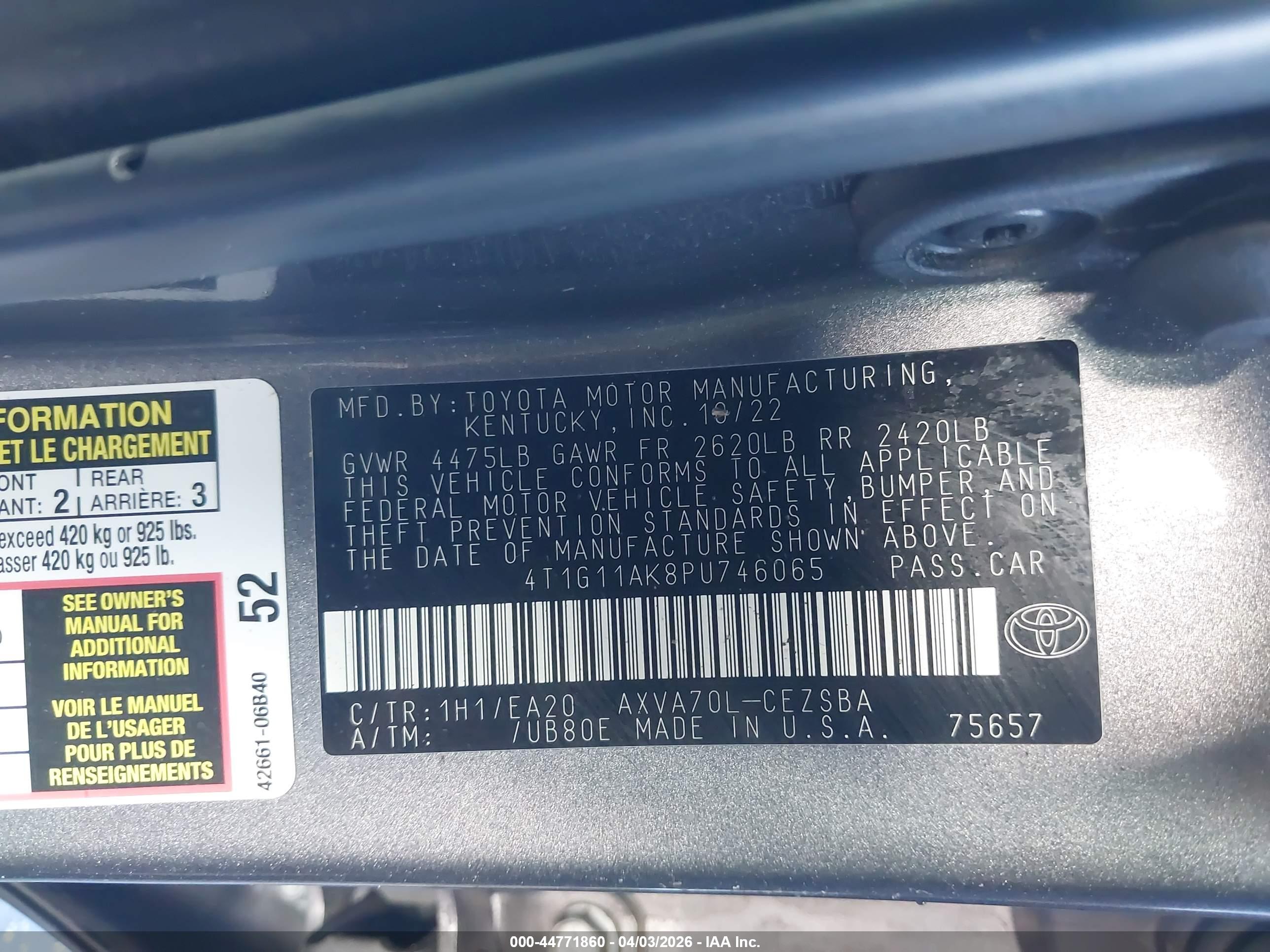 TOYOTA CAMRY image 9