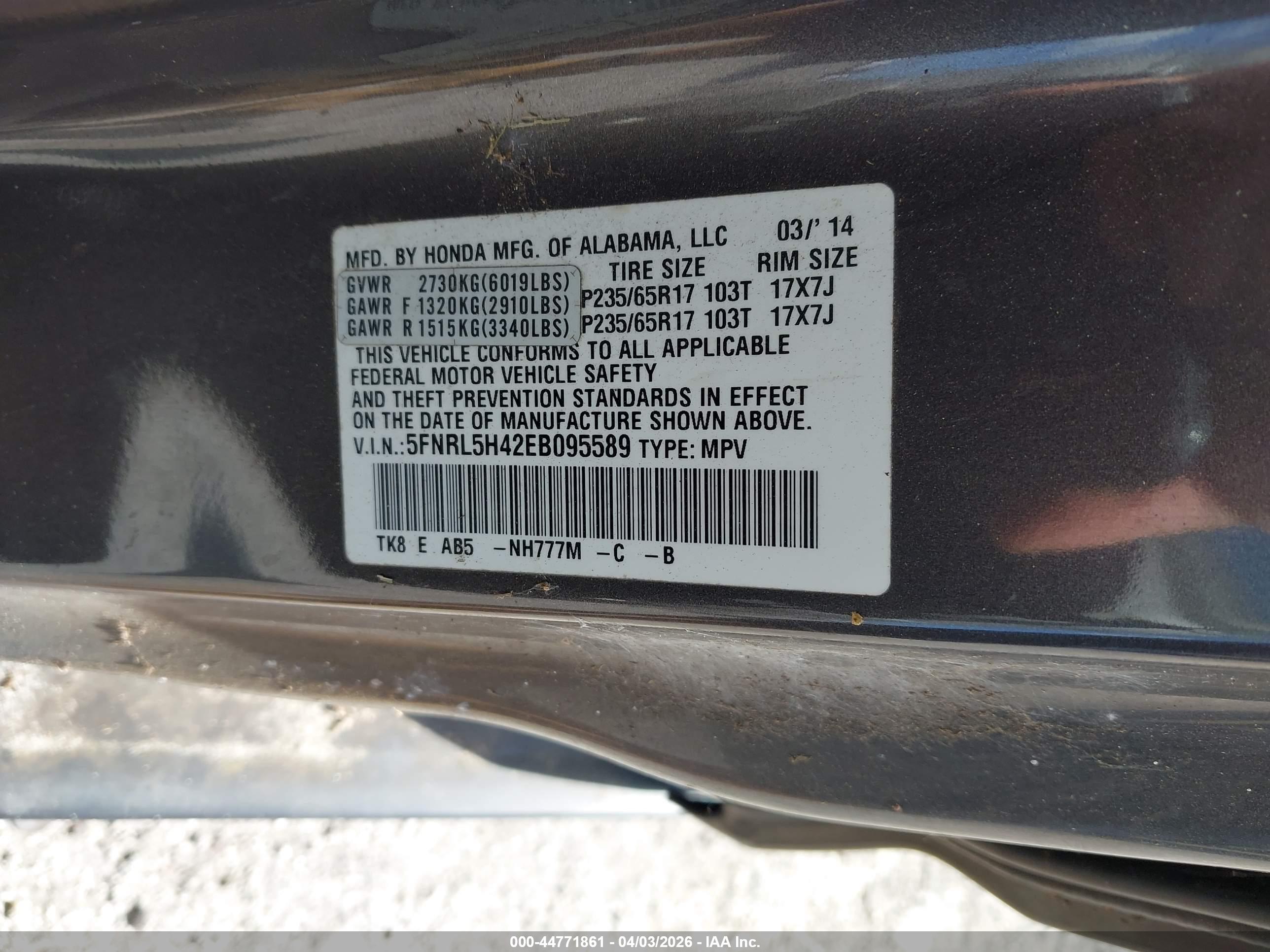 HONDA ODYSSEY image 9