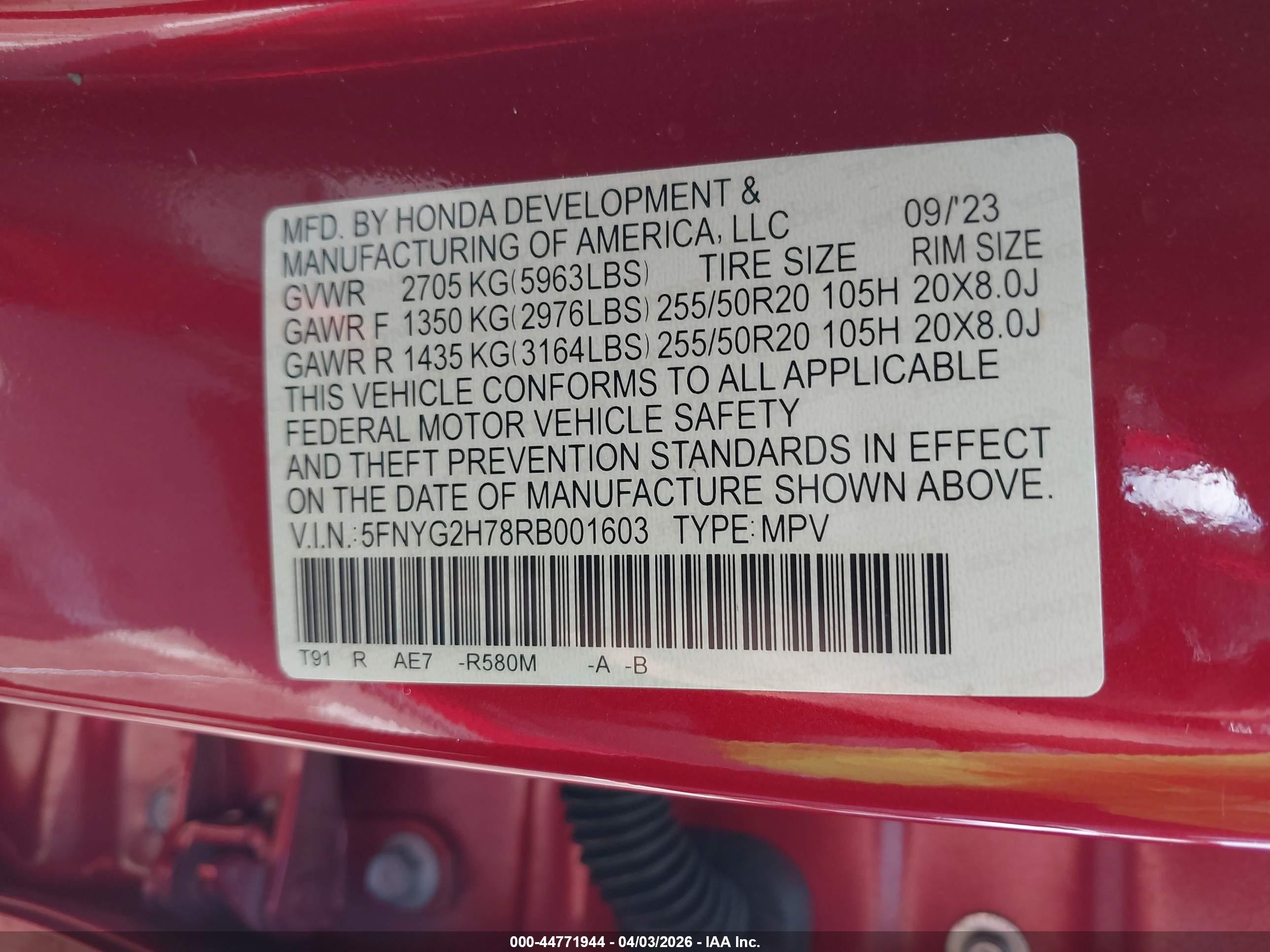 HONDA PILOT image 9