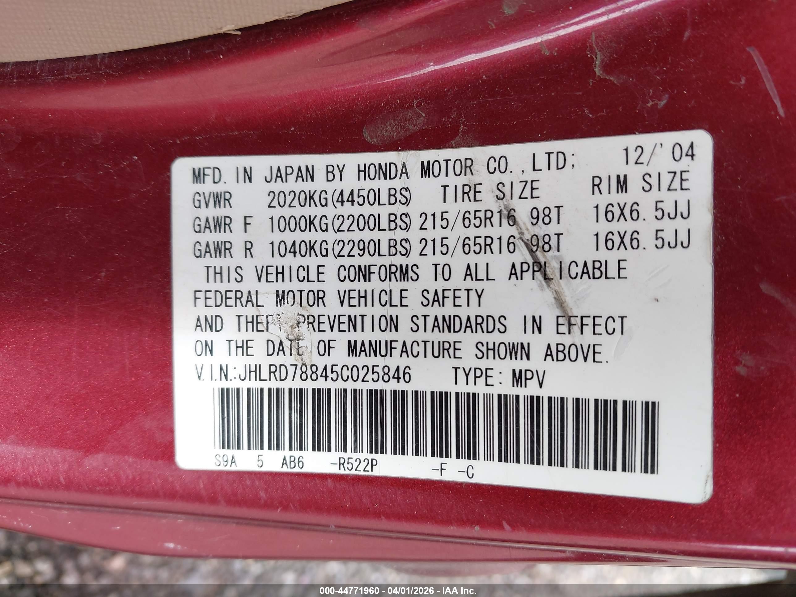 HONDA CR-V image 9