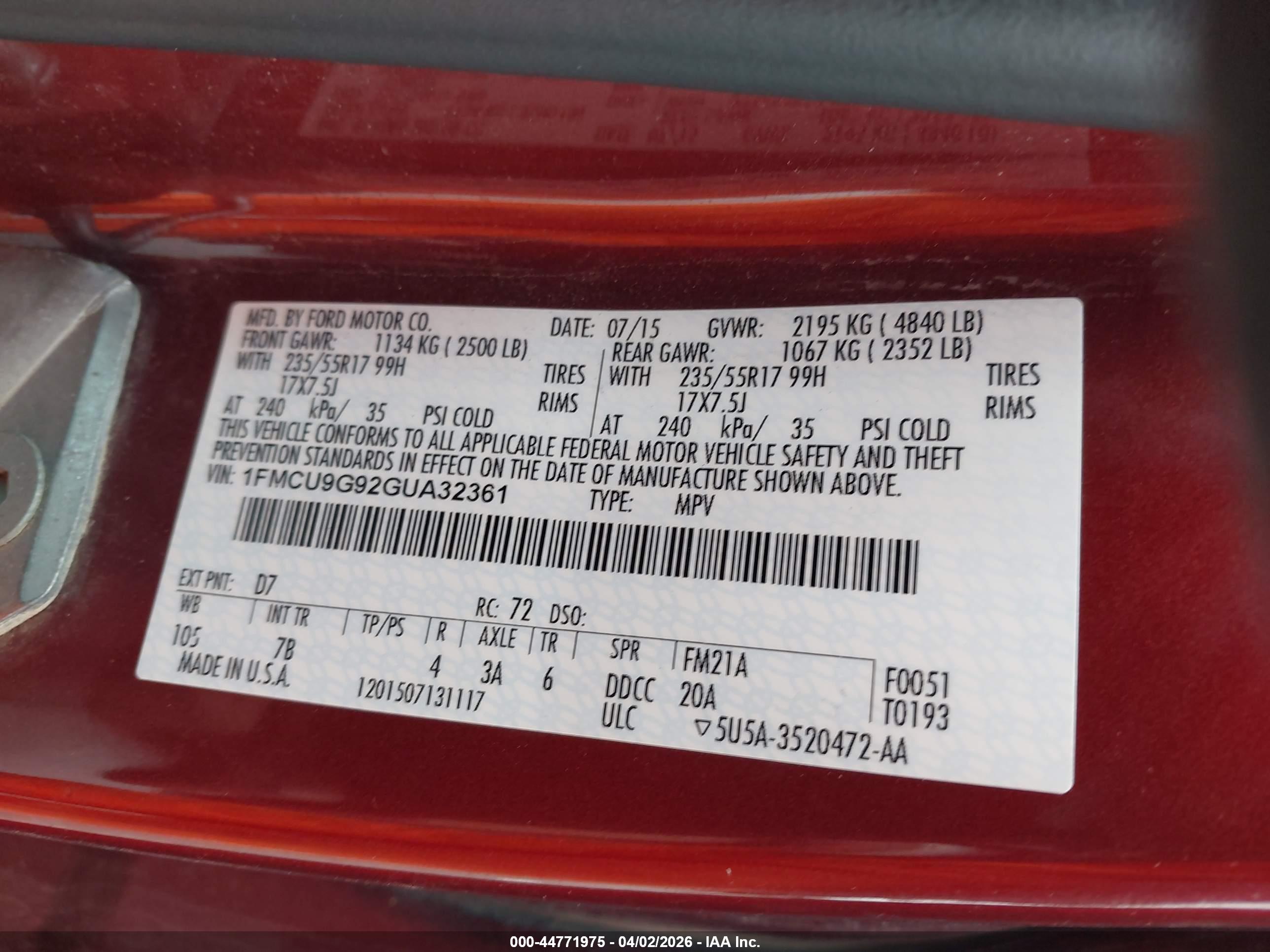 FORD ESCAPE image 9