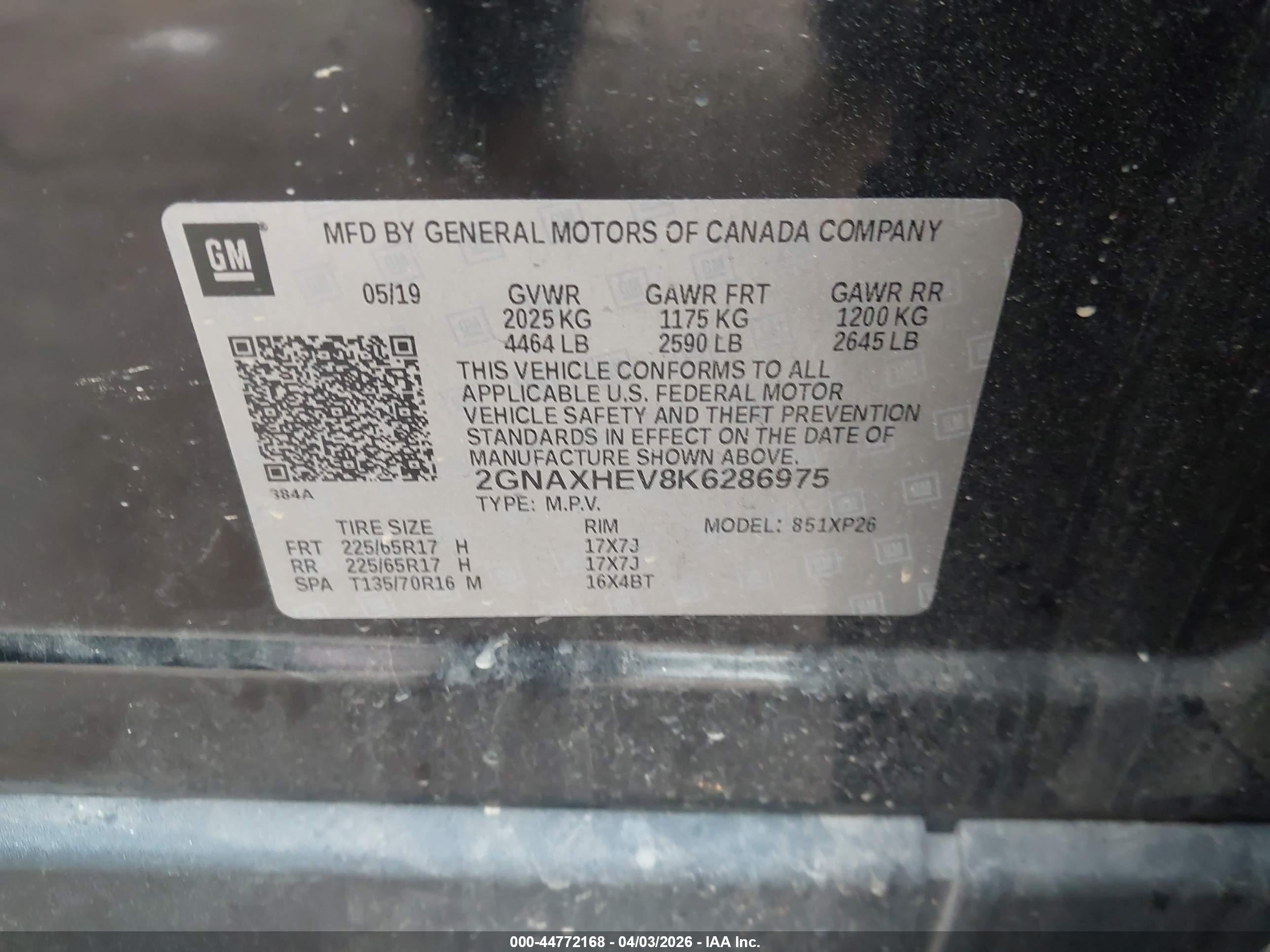 CHEVROLET EQUINOX image 9