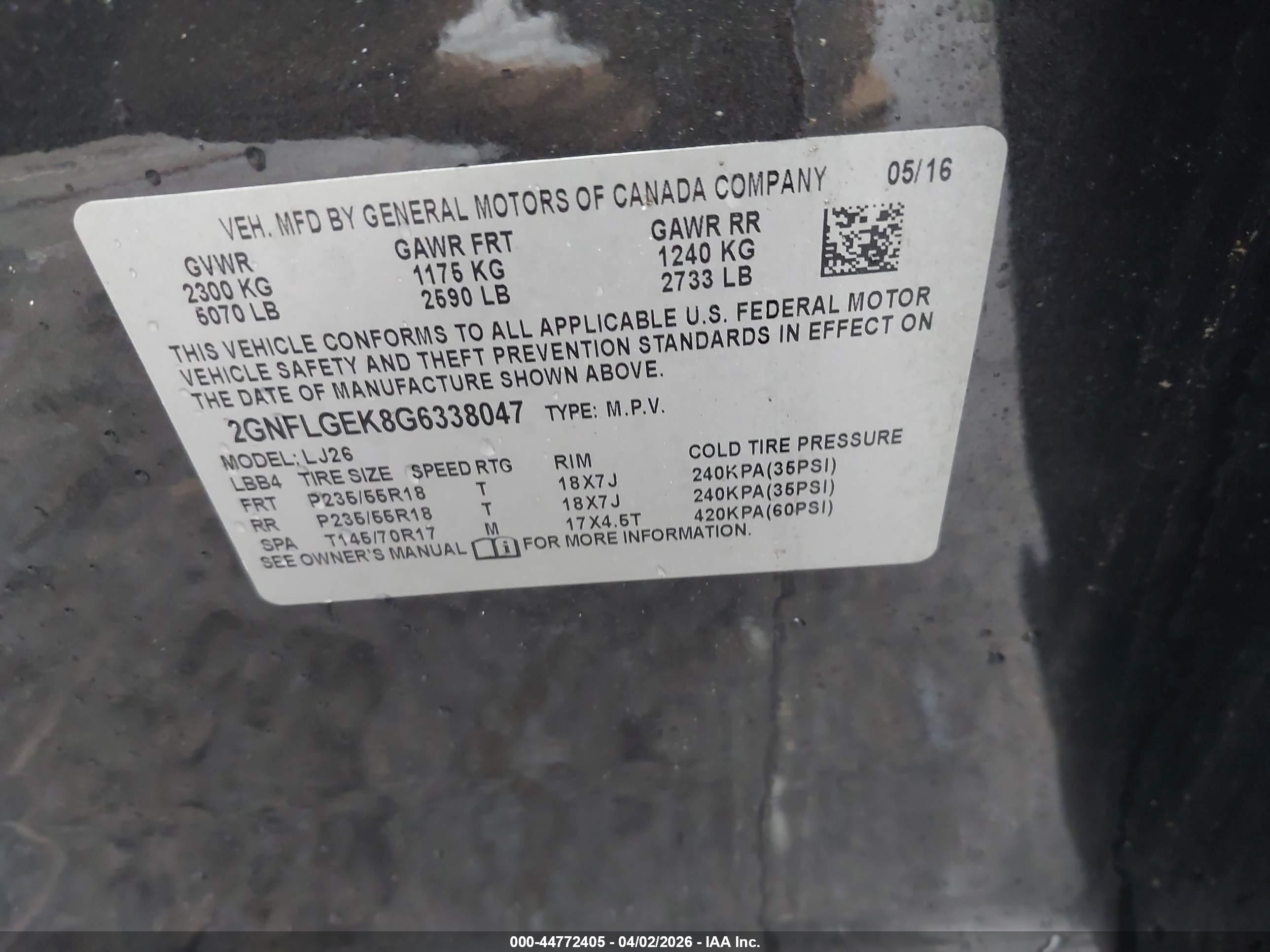 CHEVROLET EQUINOX image 9