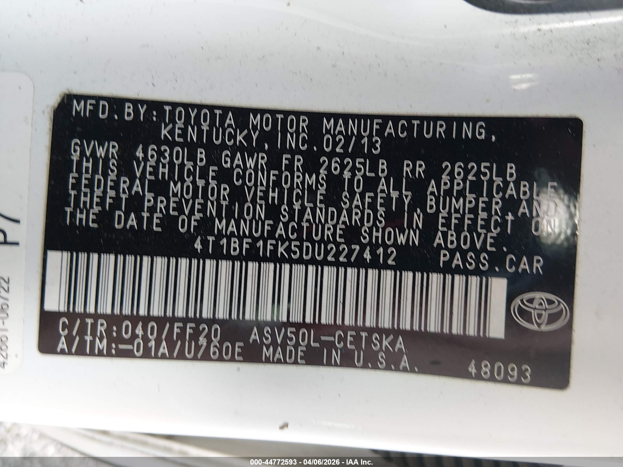 TOYOTA CAMRY image 9