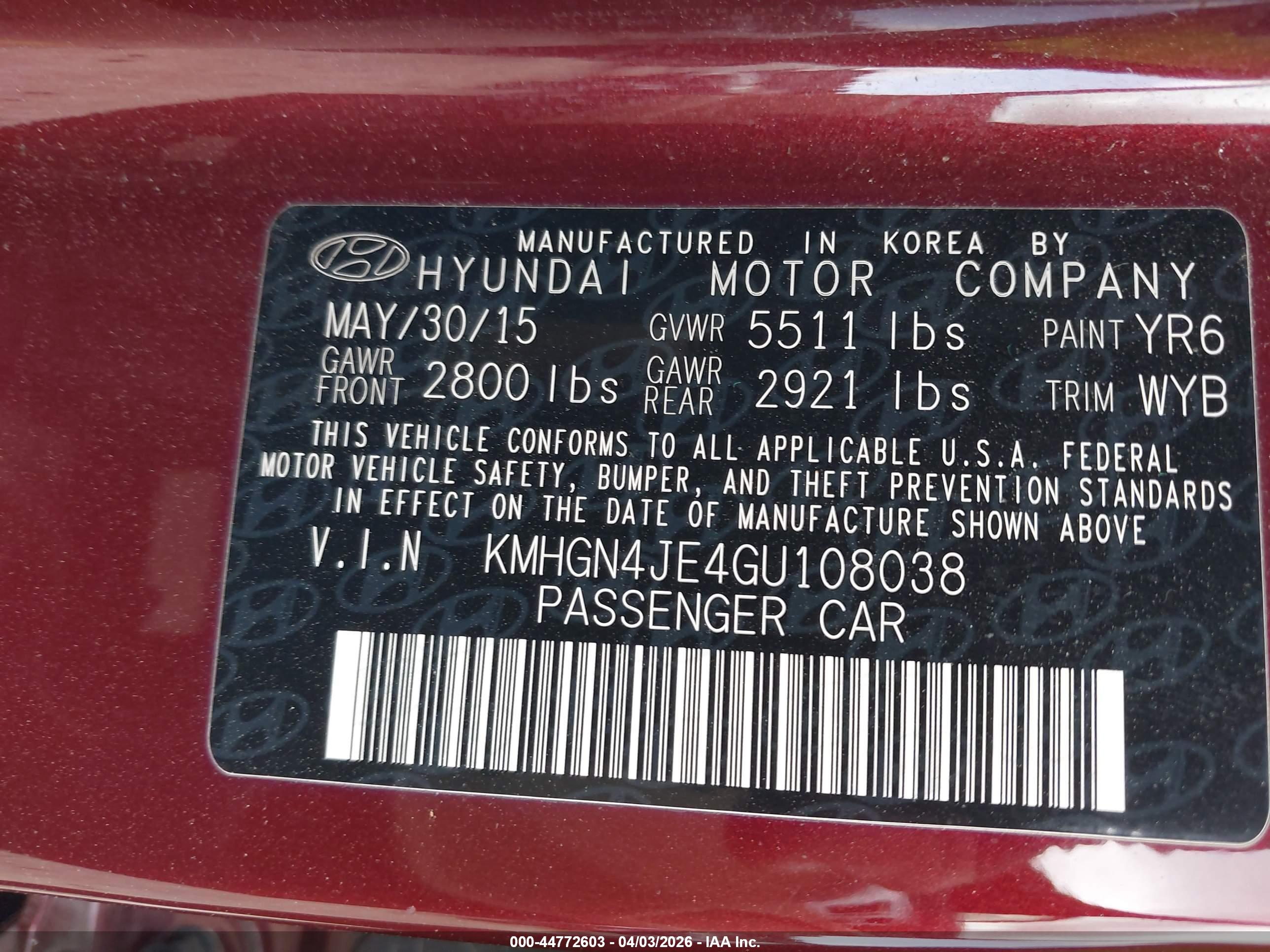HYUNDAI GENESIS image 9