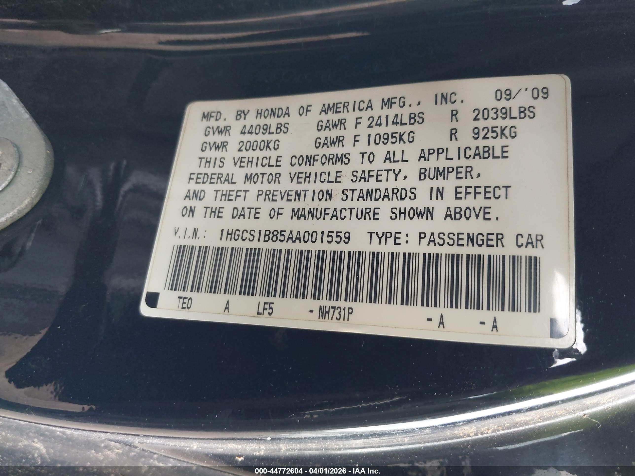HONDA ACCORD image 9