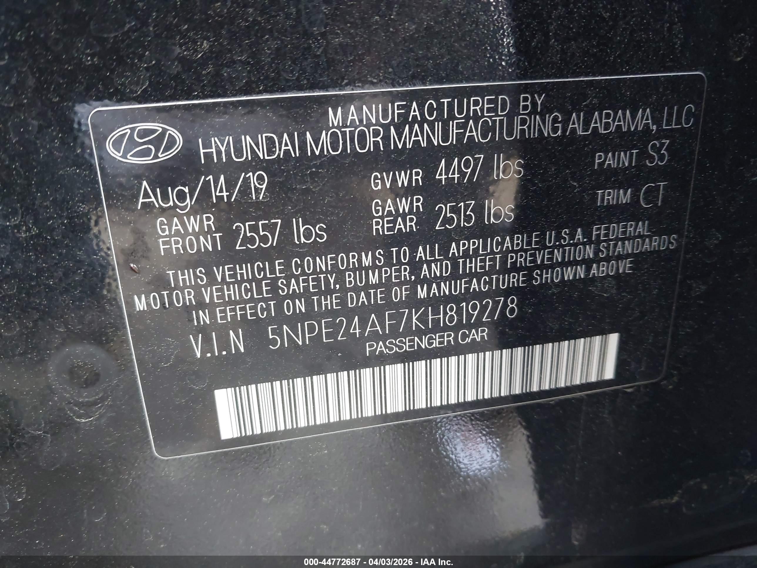 HYUNDAI SONATA image 9