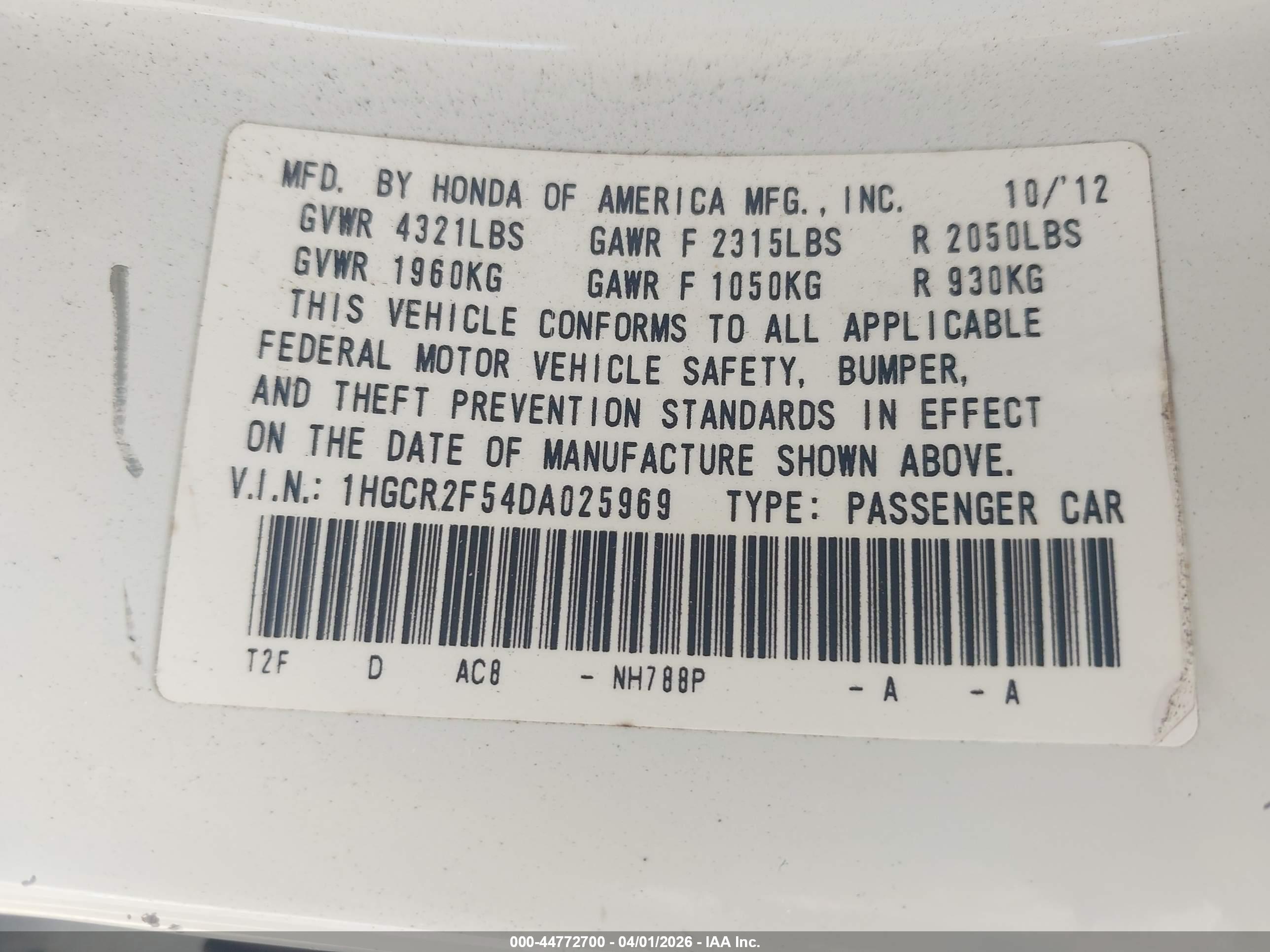HONDA ACCORD image 9