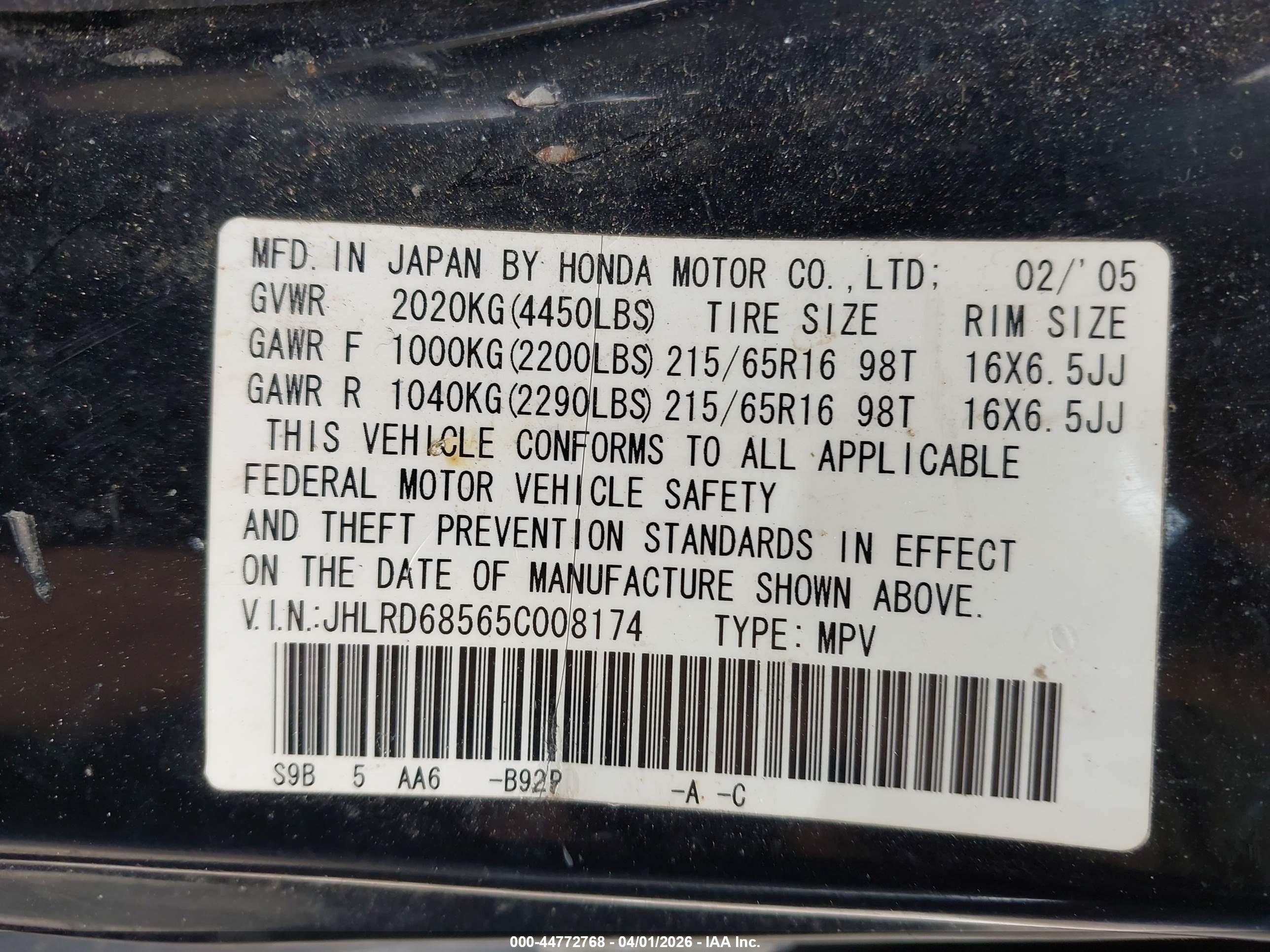 HONDA CR-V image 9