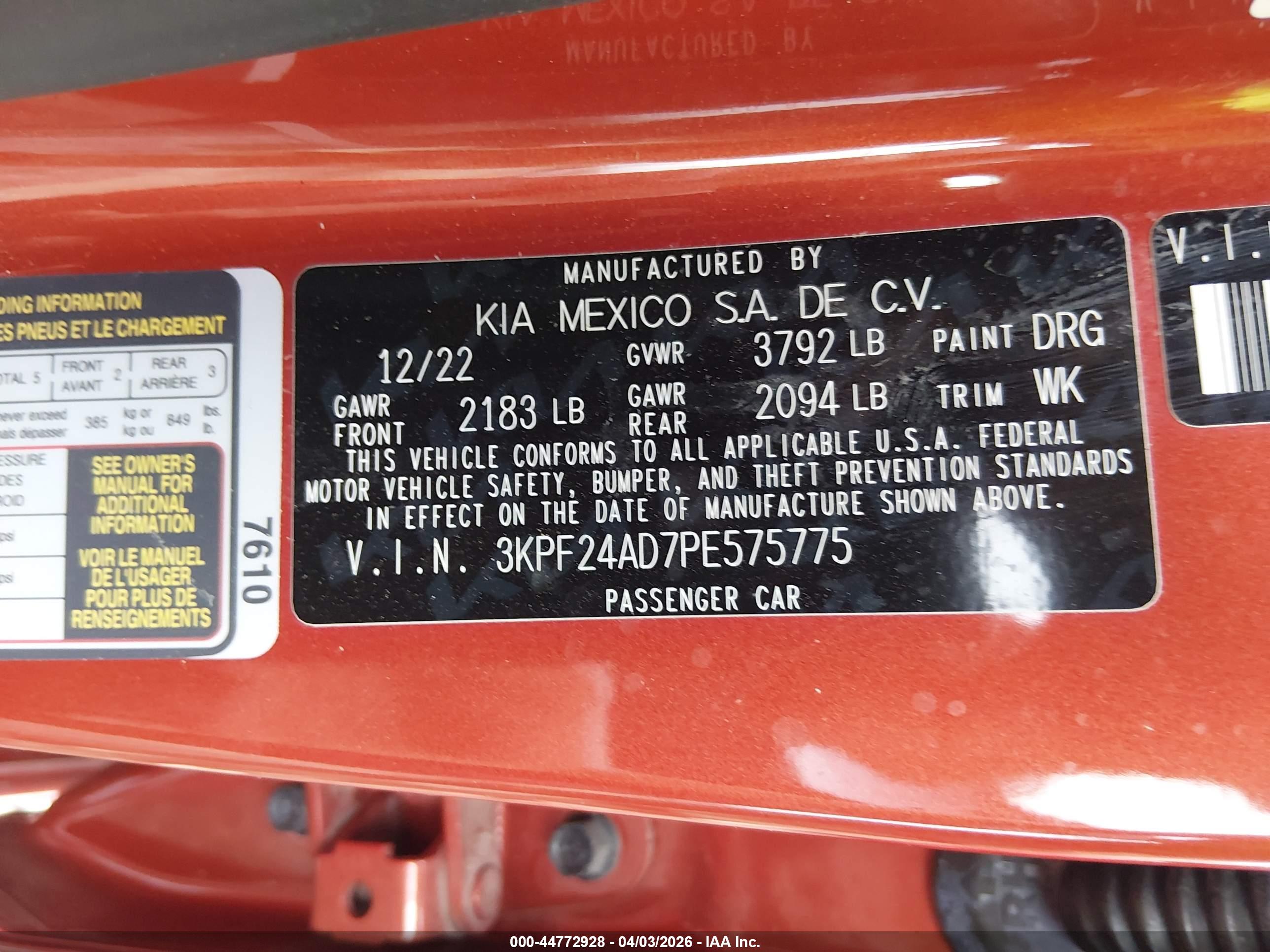 KIA FORTE image 9