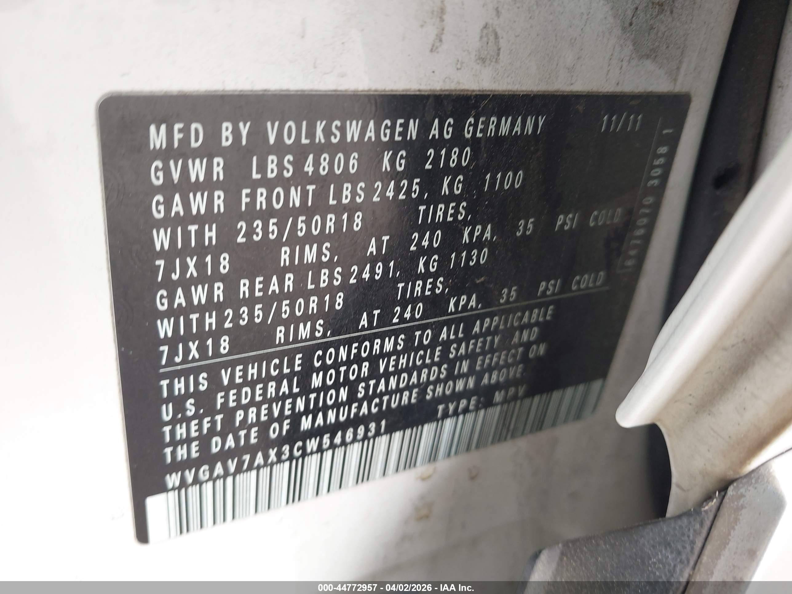 VOLKSWAGEN TIGUAN image 9