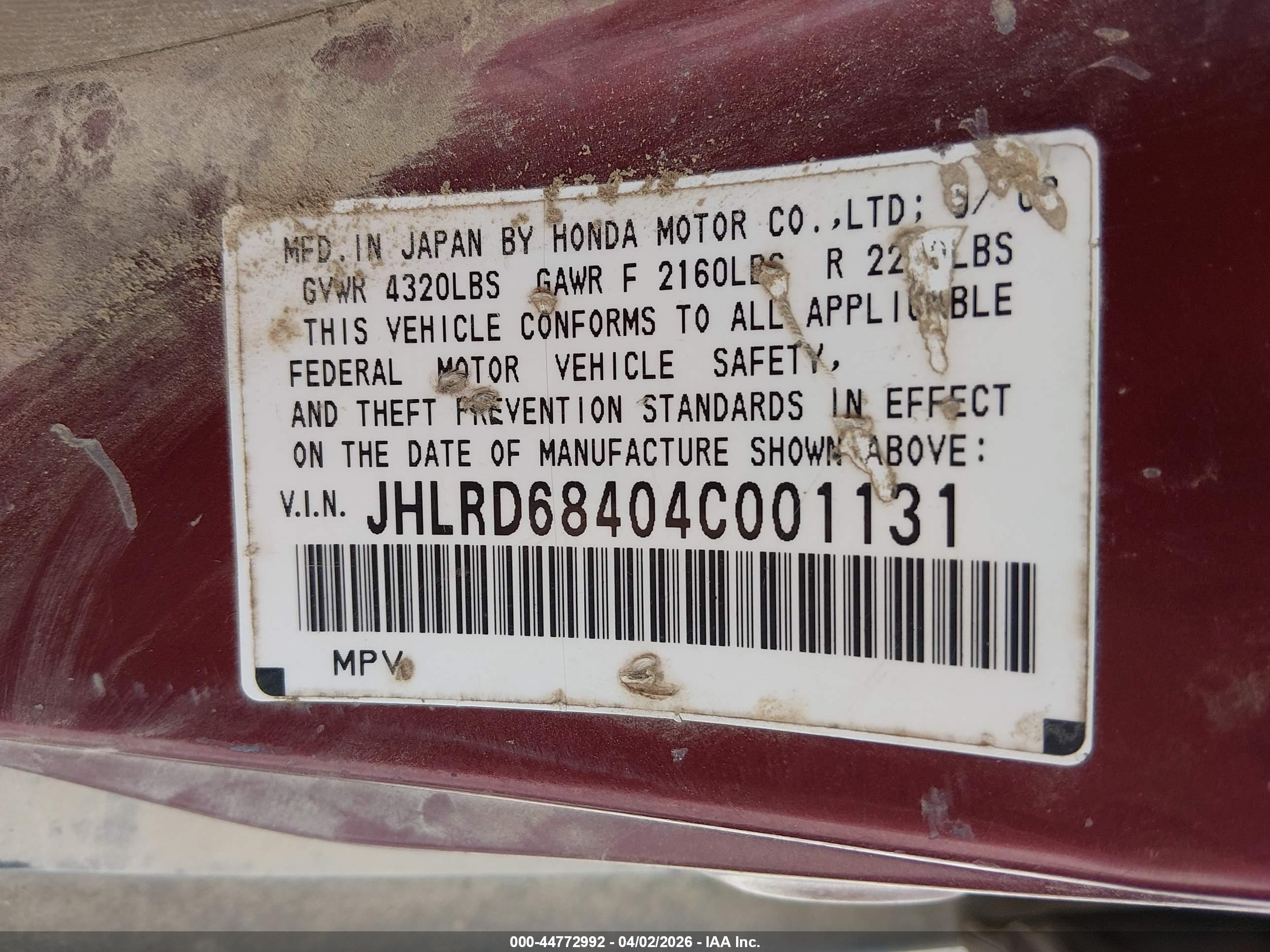 HONDA CR-V image 9