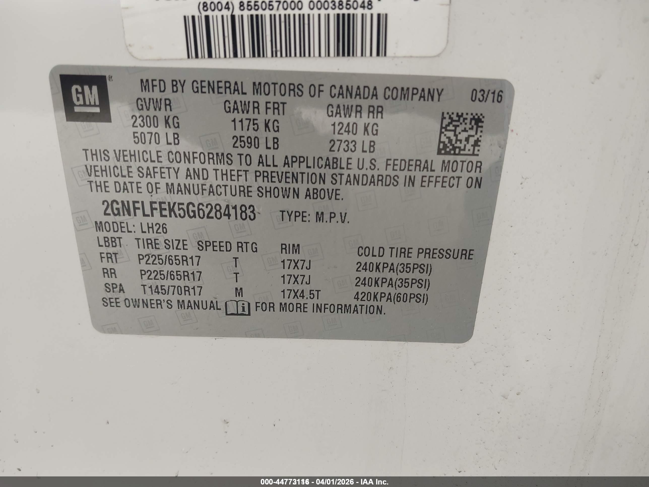 CHEVROLET EQUINOX image 9