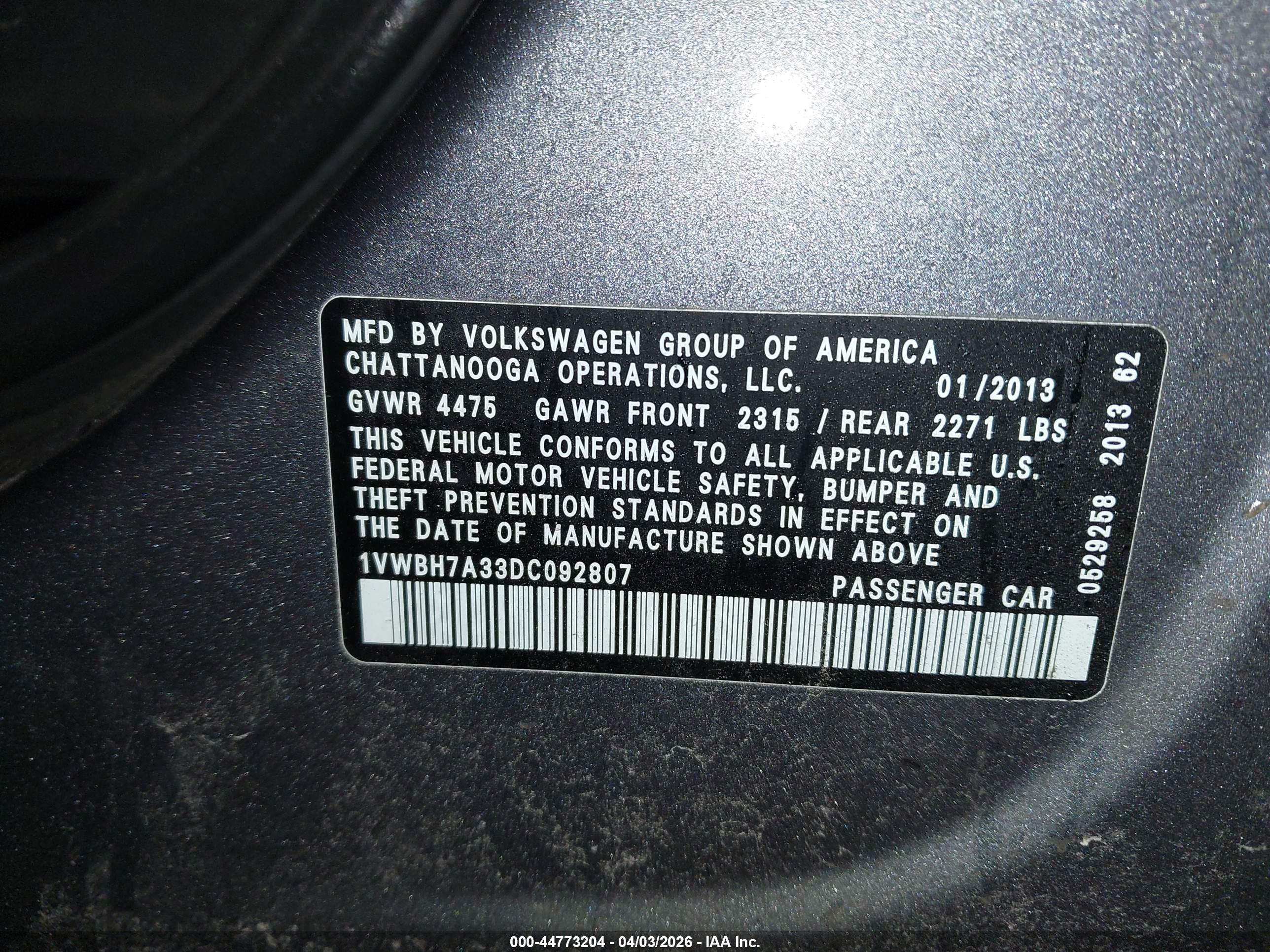 VOLKSWAGEN PASSAT image 9