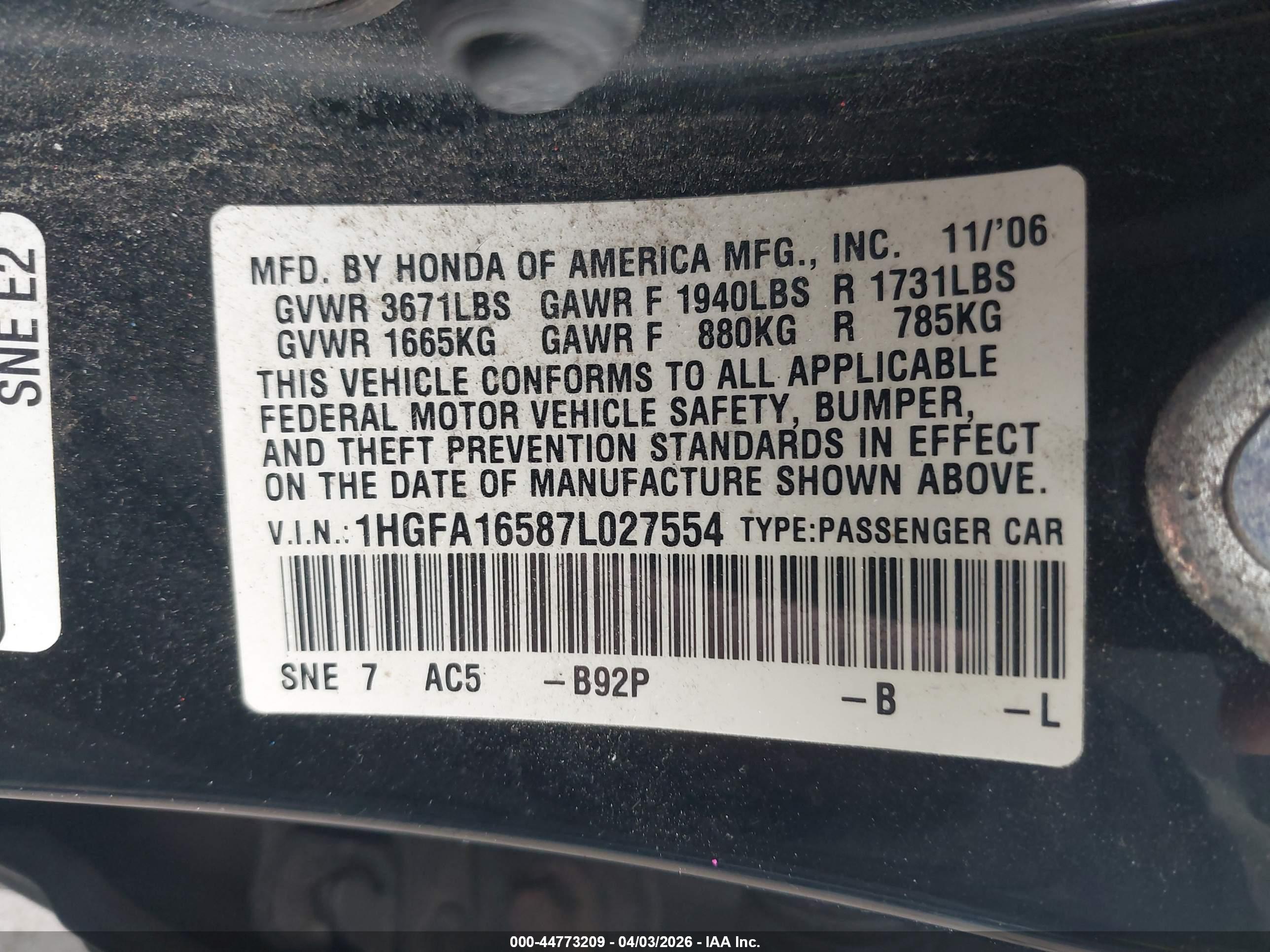 HONDA CIVIC image 9