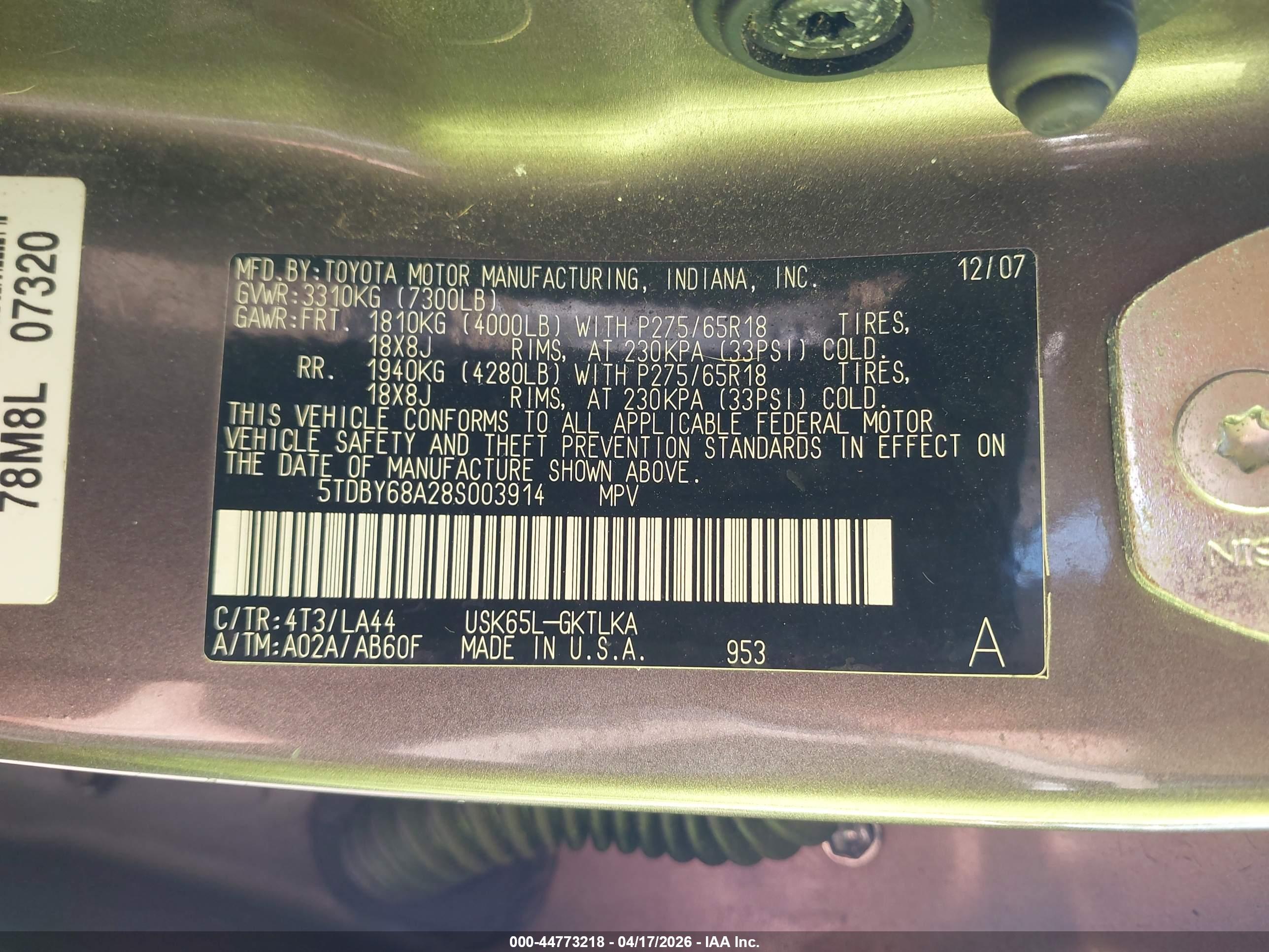 TOYOTA SEQUOIA image 9