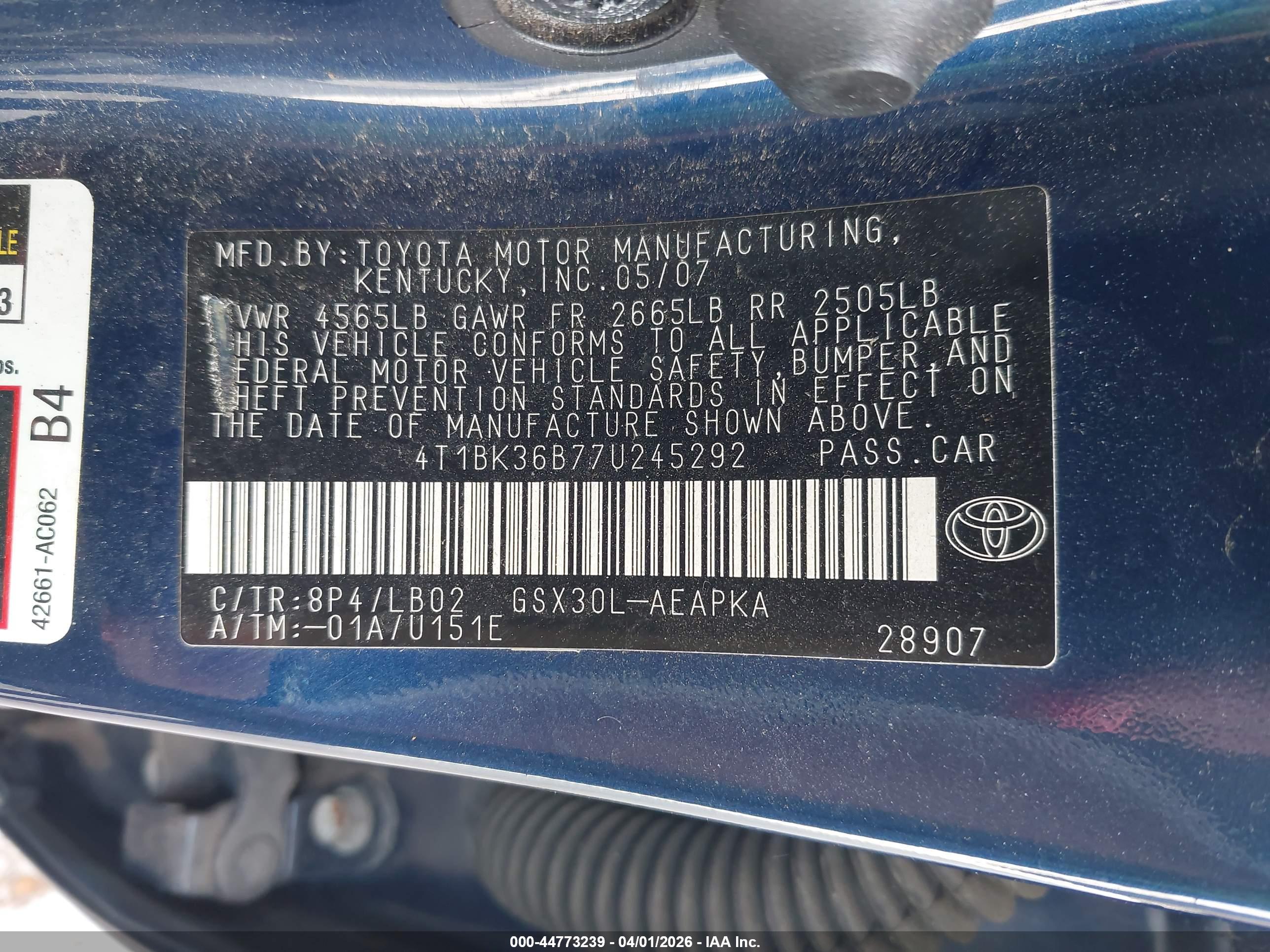 TOYOTA AVALON image 9