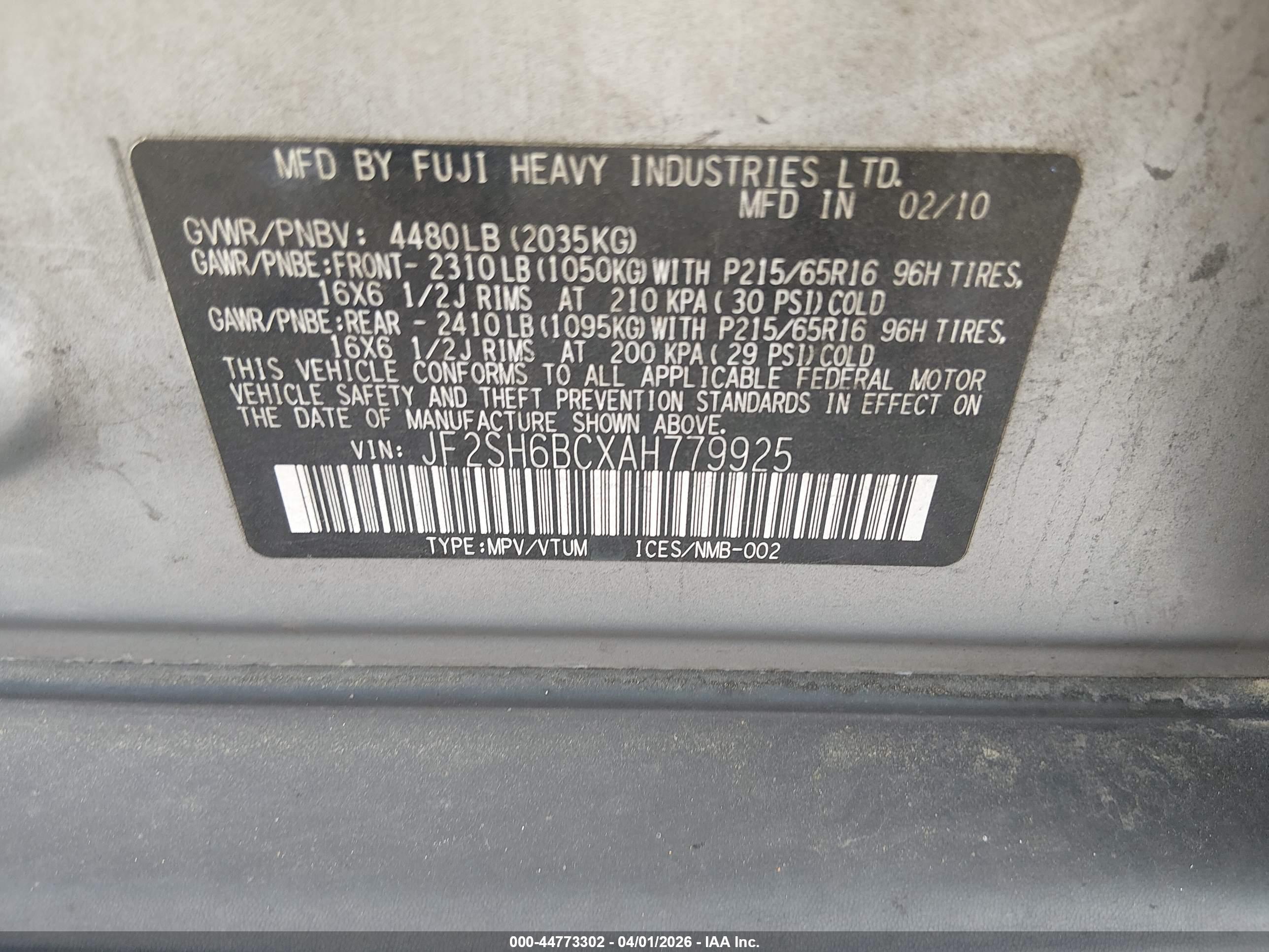 SUBARU FORESTER image 9