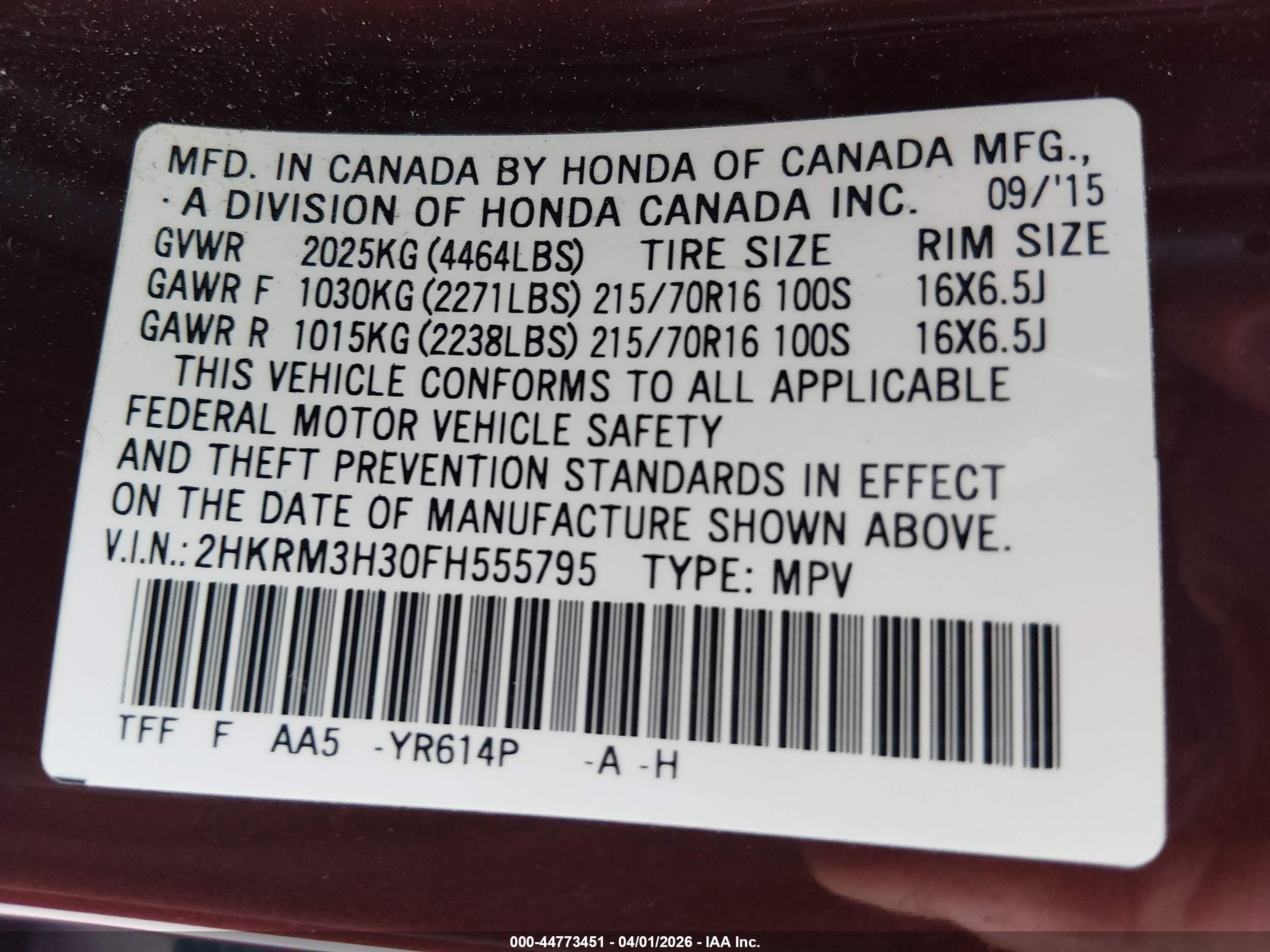HONDA CR-V image 9
