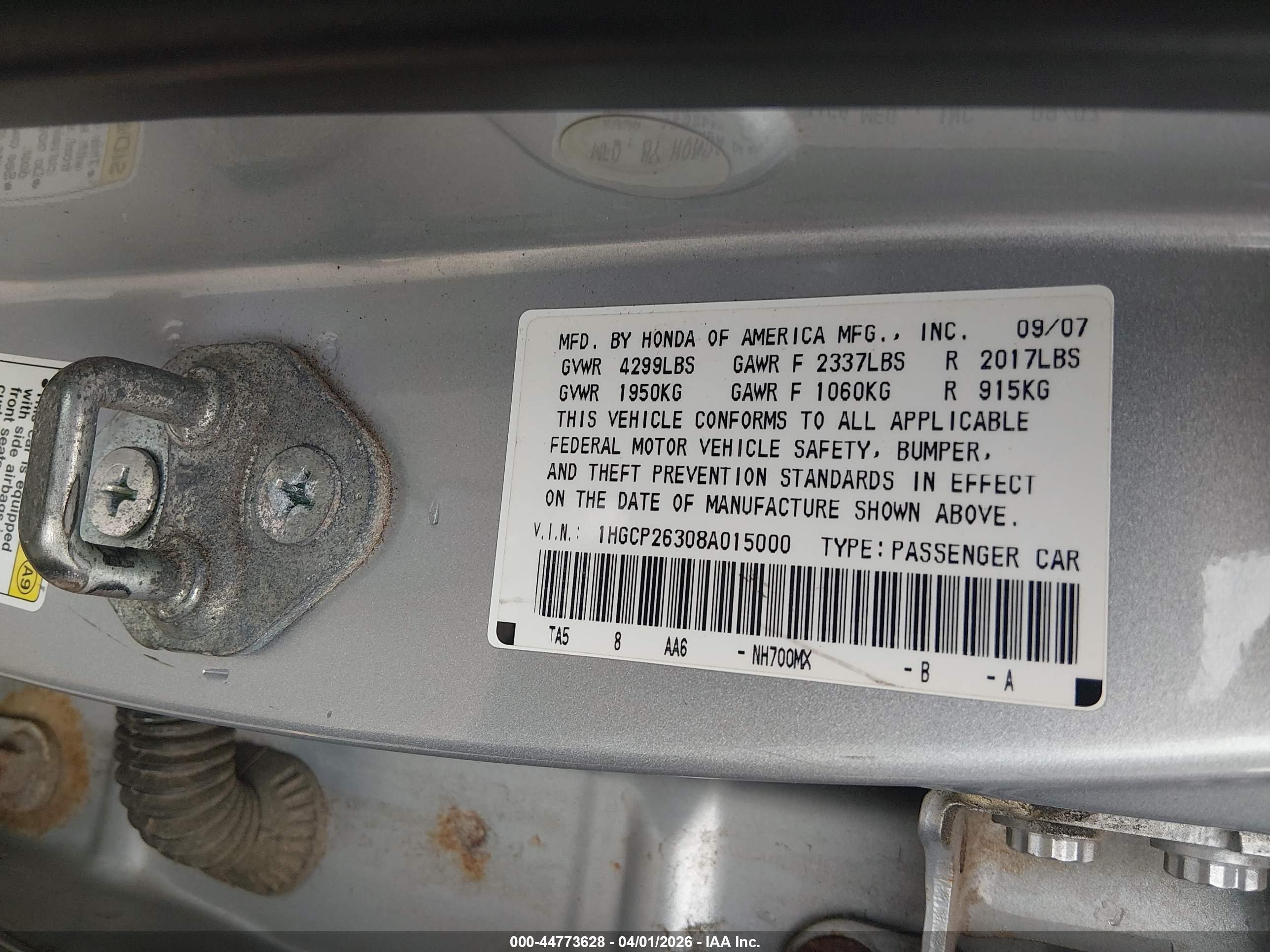 HONDA ACCORD image 9