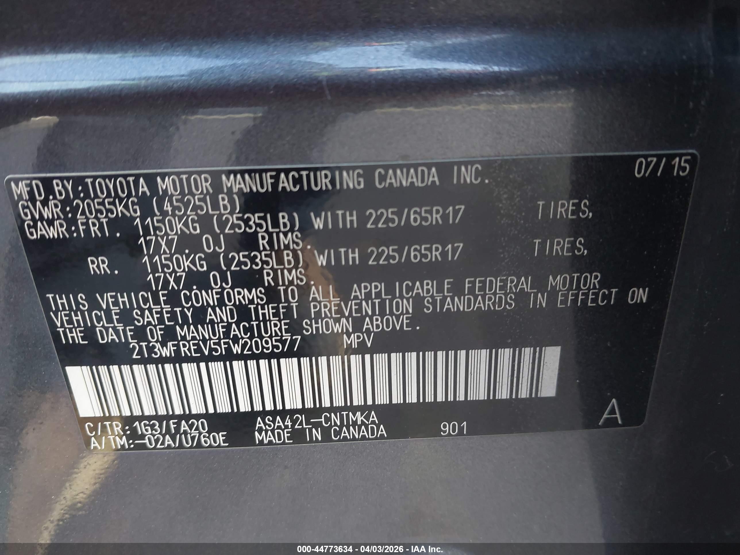 TOYOTA RAV4 image 9