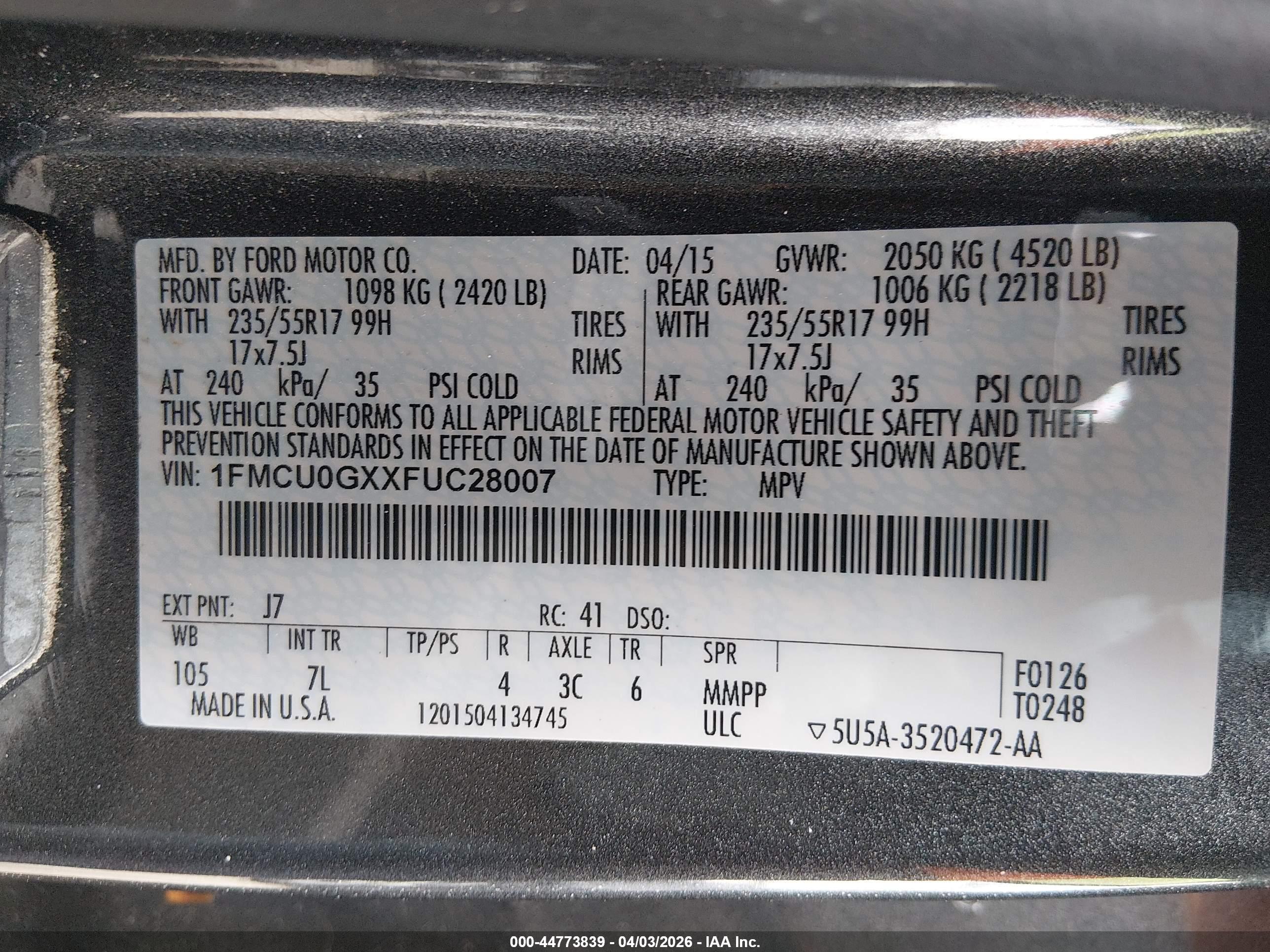 FORD ESCAPE image 9