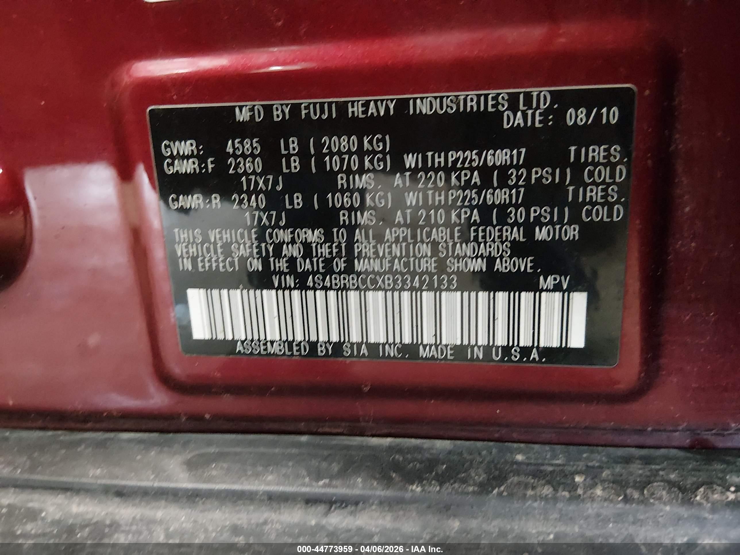 SUBARU OUTBACK image 9