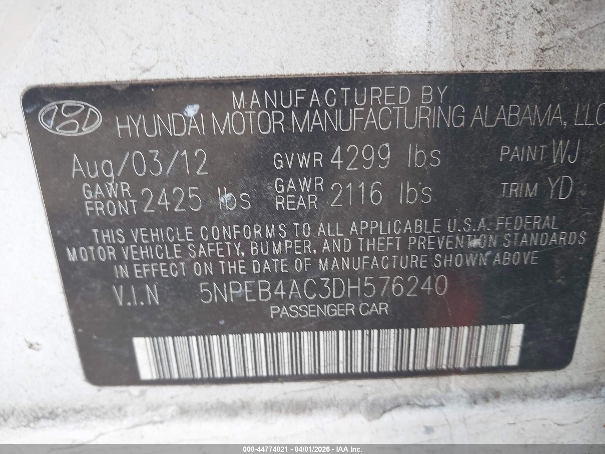 HYUNDAI SONATA image 9