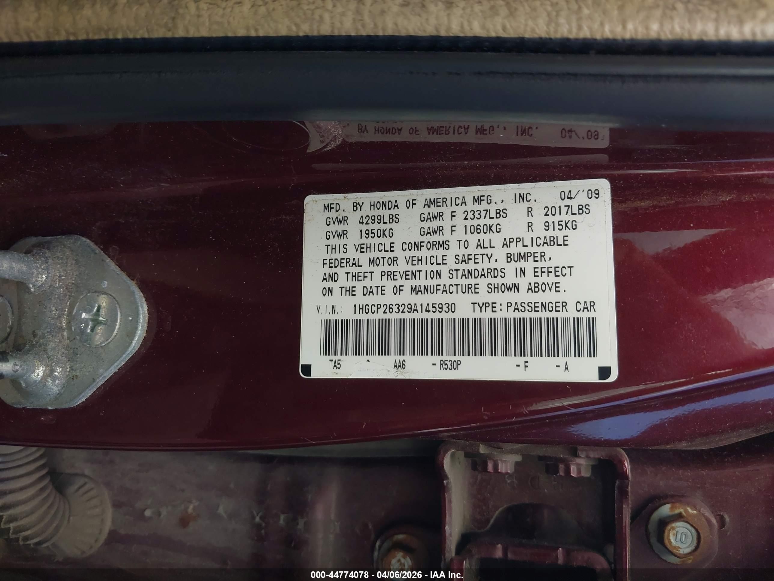HONDA ACCORD image 9