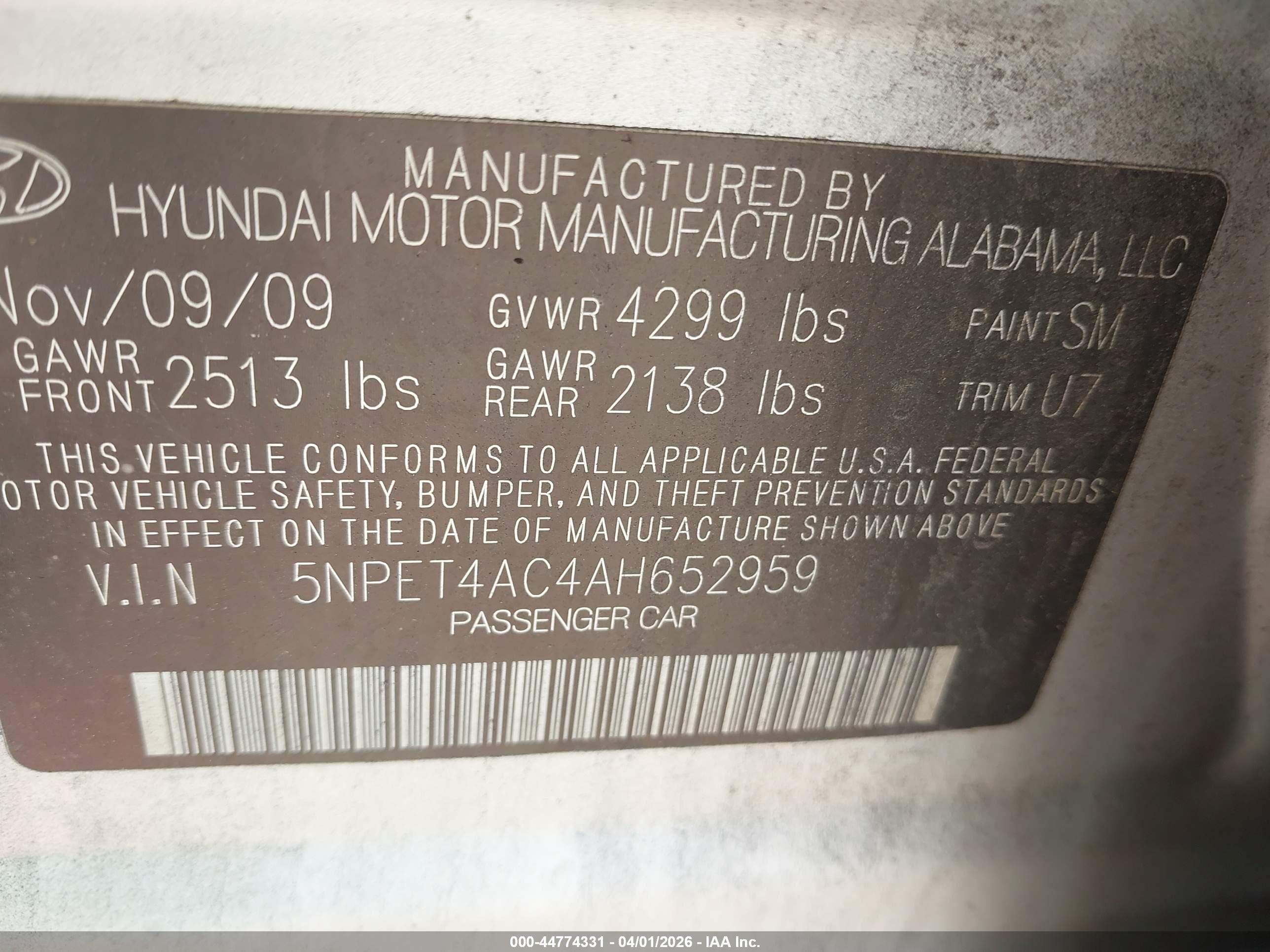 HYUNDAI SONATA image 9