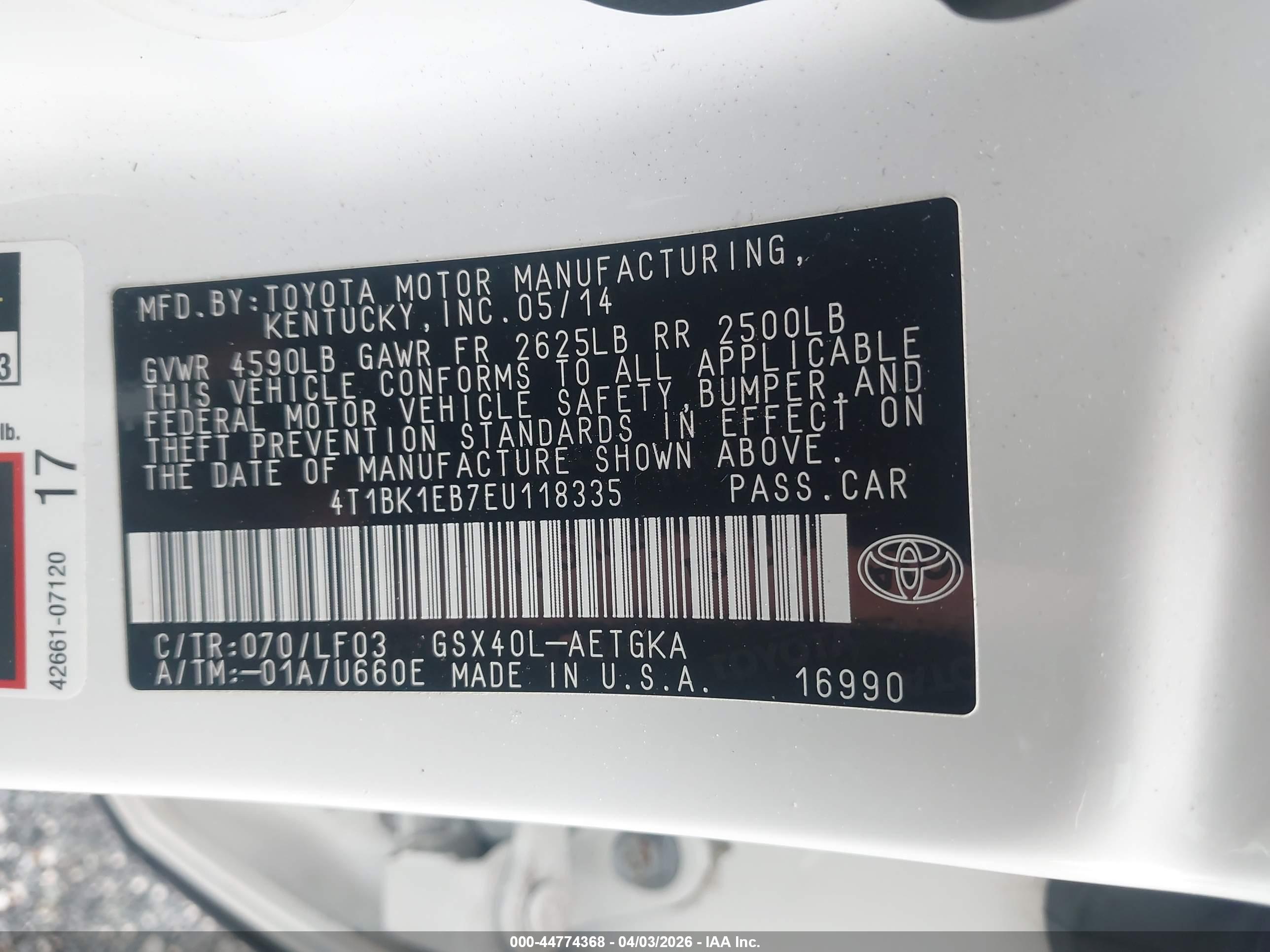TOYOTA AVALON image 9
