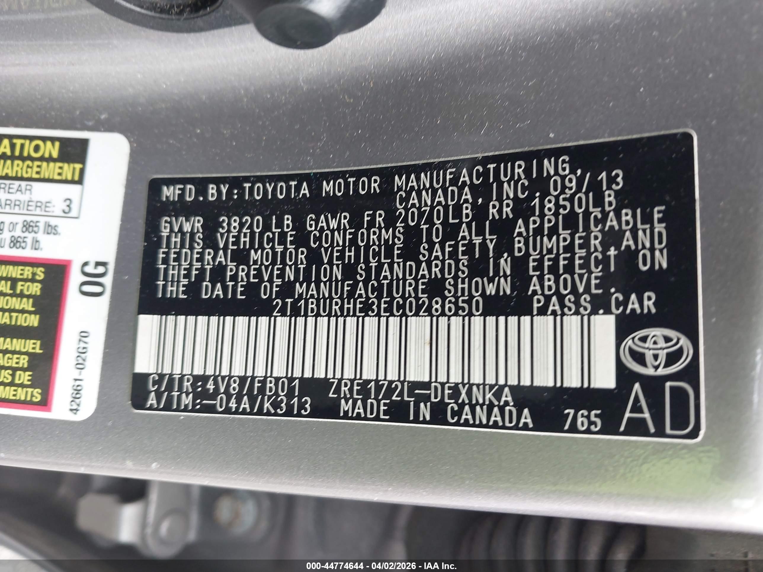 TOYOTA COROLLA image 9