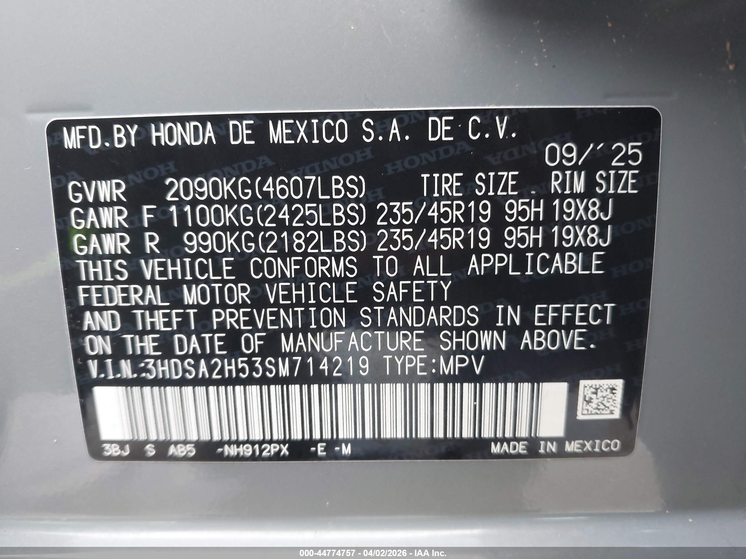 ACURA ADX image 9