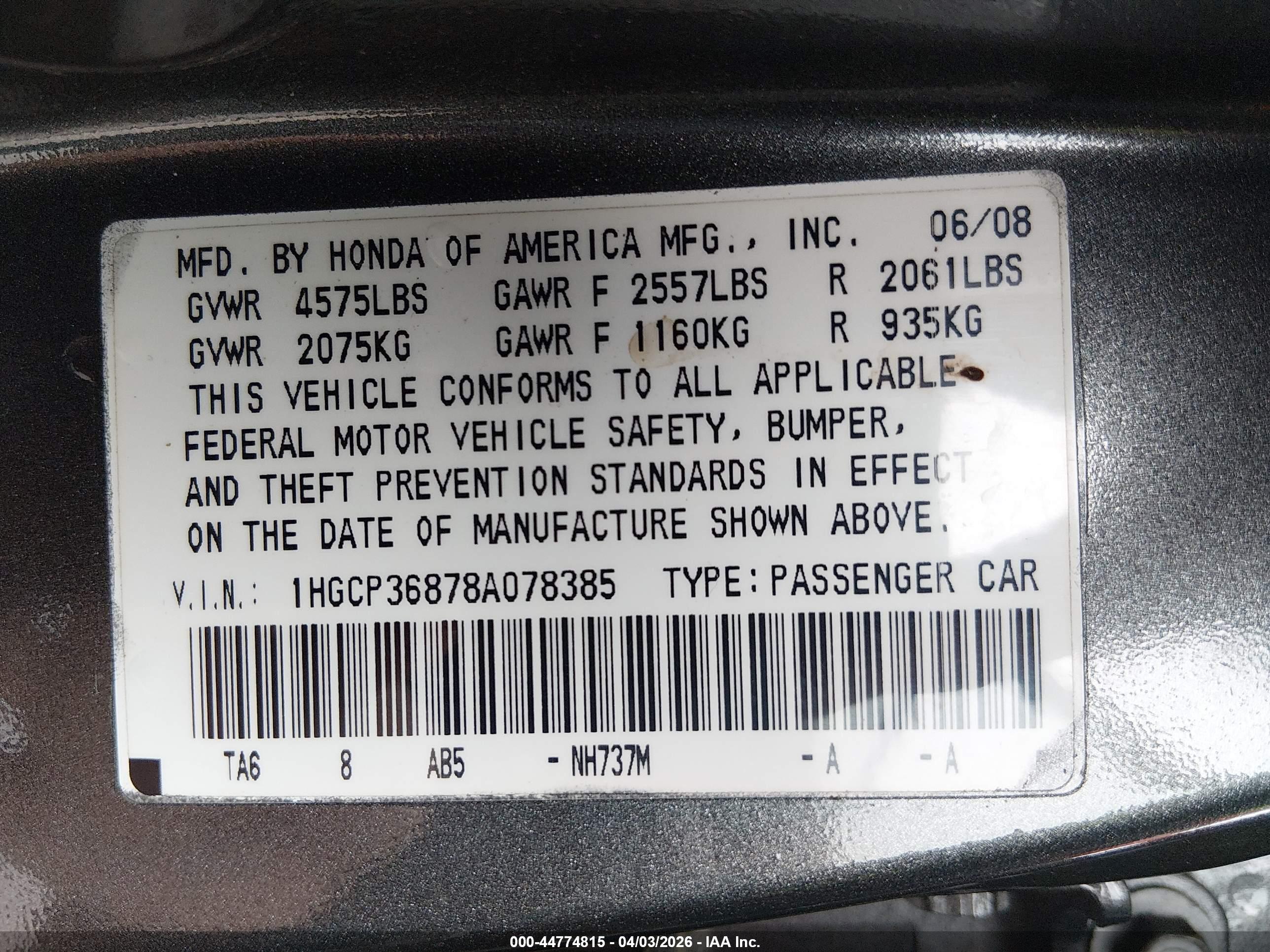 HONDA ACCORD image 9