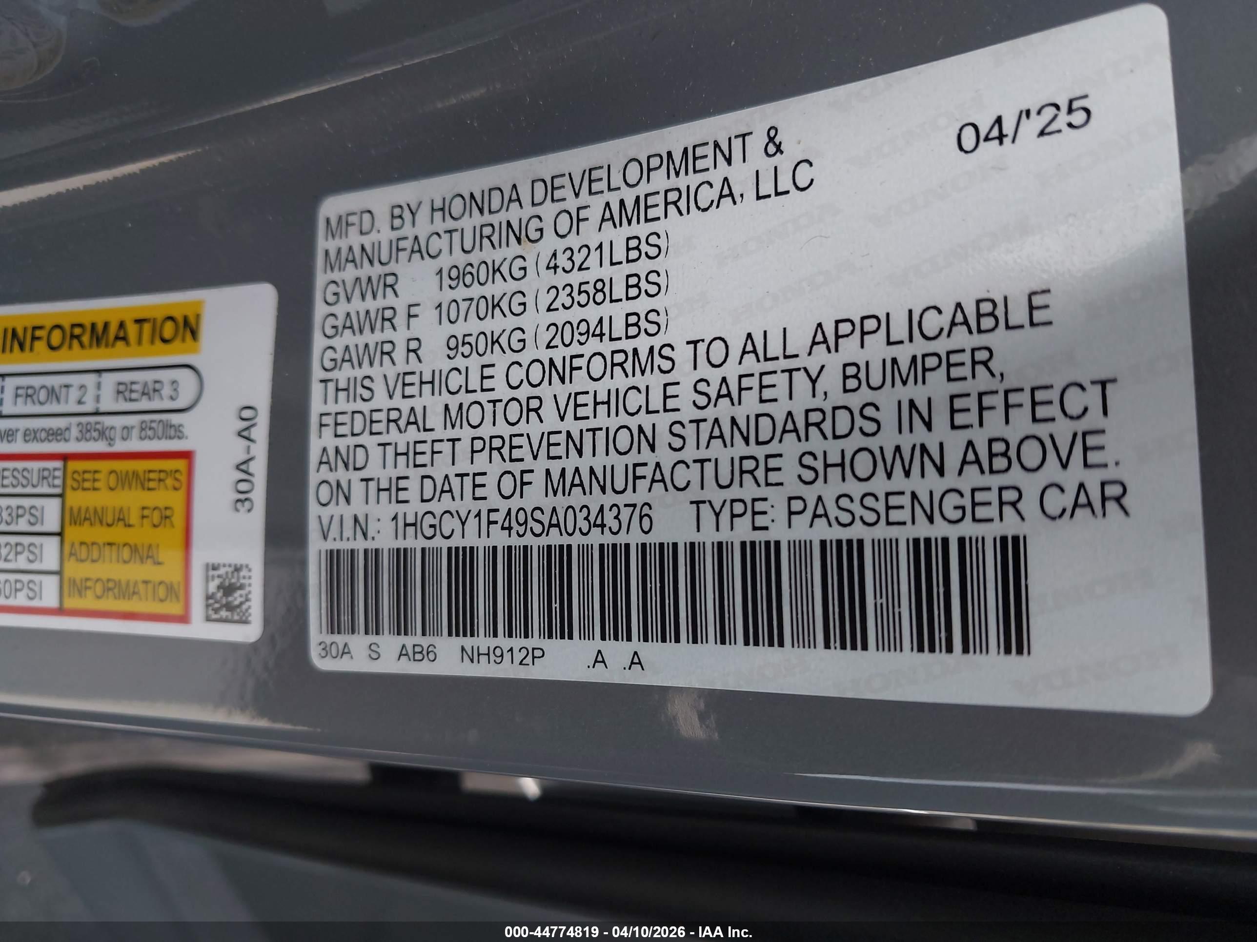 HONDA ACCORD image 9